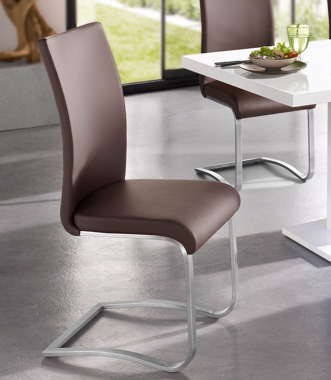 MCA furniture Freischwinger Stuhl bis Kg Raten bestellen 6 4er-, »Arco«, 6er-Set, belastbar (Set), St., 130 auf Kunstleder, 2er
