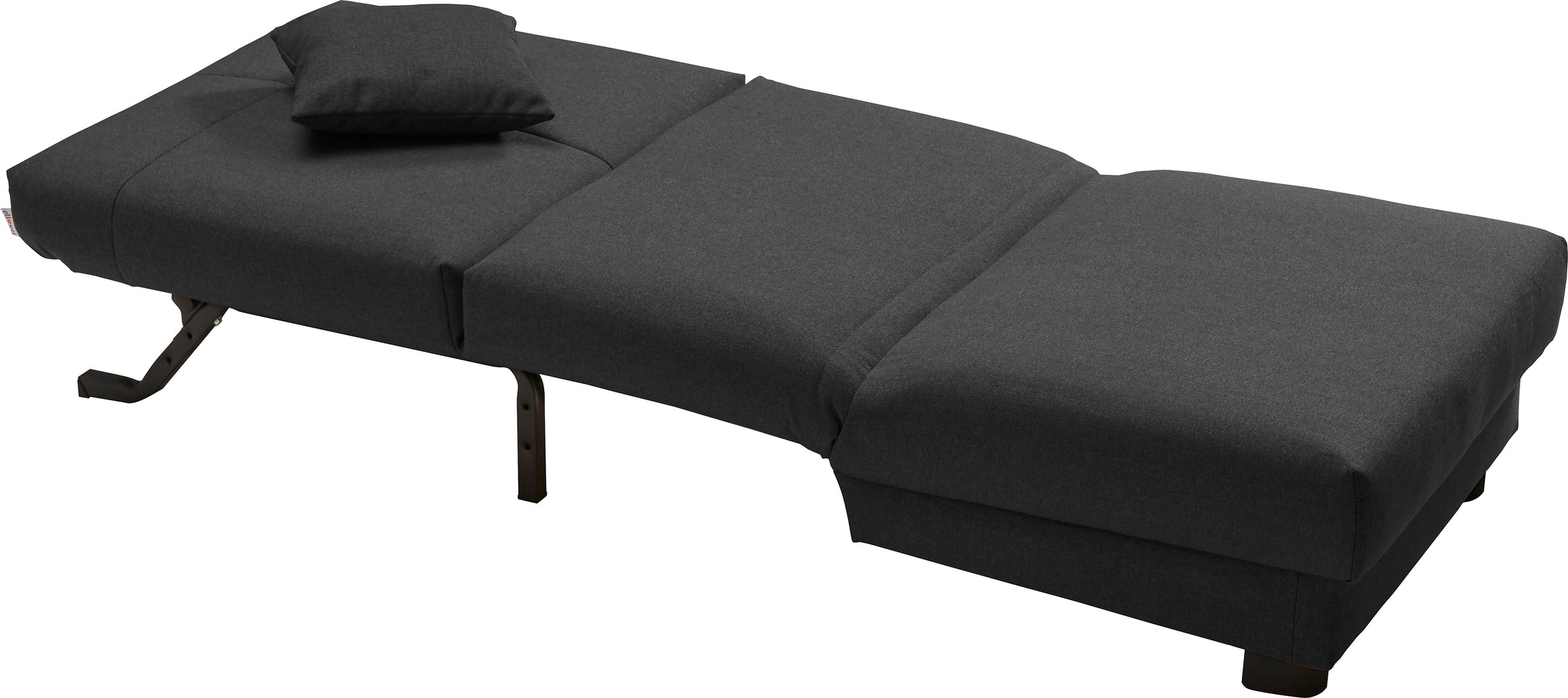 ell + ell Schlafsofa »Enny«, Liegefläche Breite 80 cm, Liegehöhe 40 cm, Füße schwarz, Rückenlehne