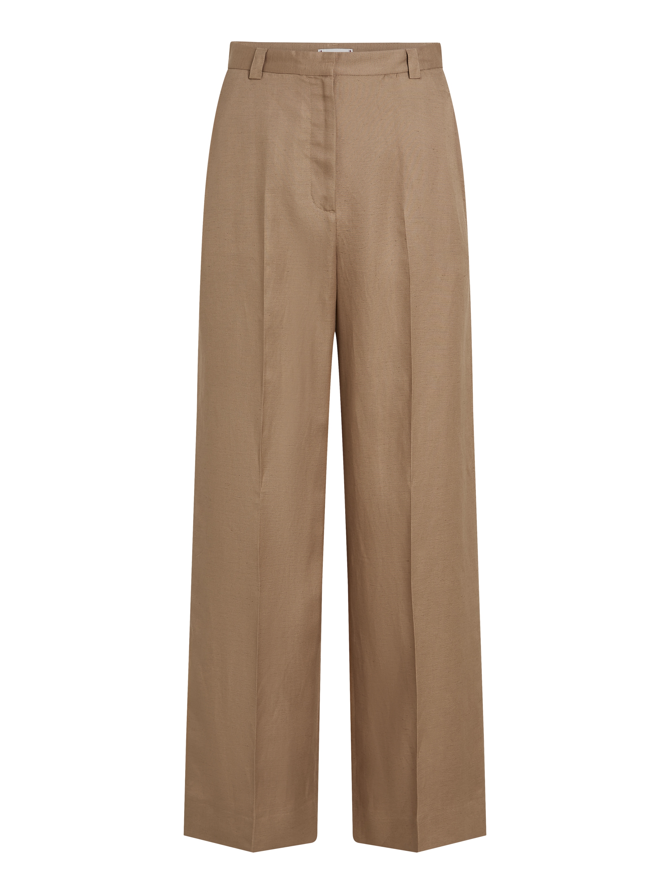 Tommy Hilfiger Leinenhose »VISCOSE LINEN WIDE LEG PANTS«, mit Bügelfalten,kühlendes Premium Leinen