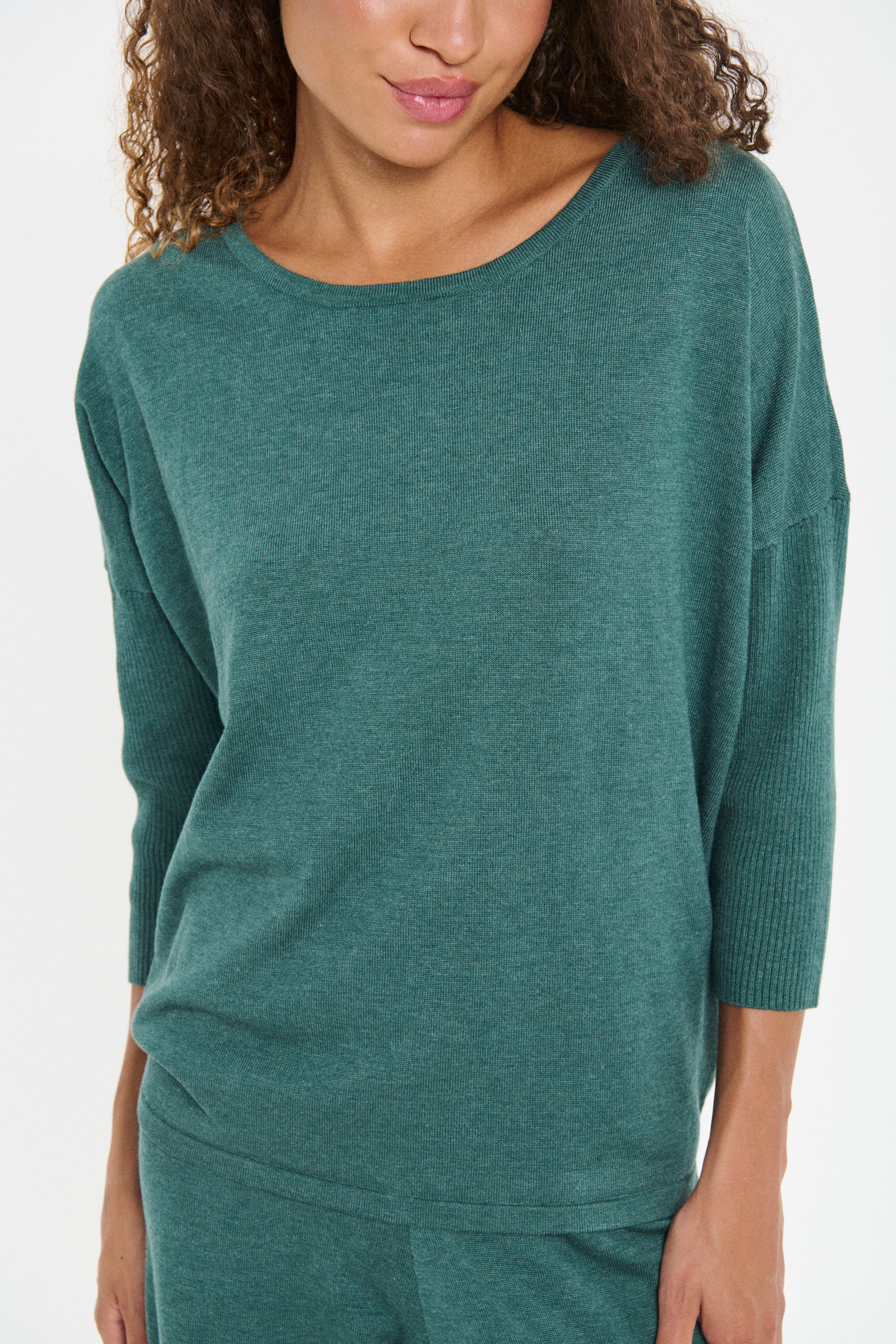 Saint Tropez Rundhalspullover »A2561, MilaSZ R-Neck« Viskosemischung, Casual fit