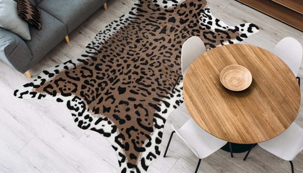 calo-deluxe Teppich »Amun 303«, fellförmig, 19 mm Höhe, Kunstfell, Wohnzimm günstig online kaufen