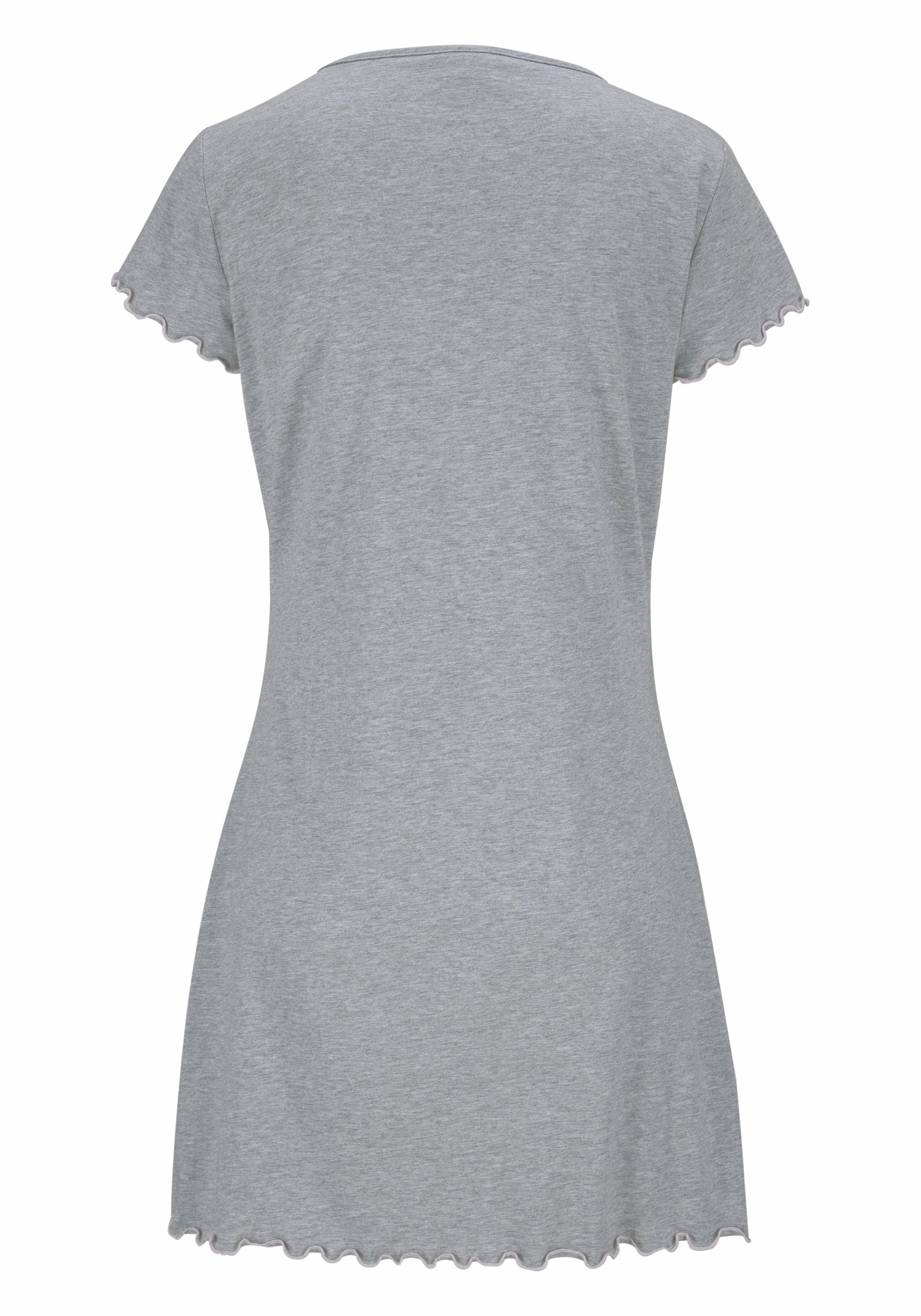 Peanuts Nachthemd mit Snoopy-Print und Kräuselsäumen