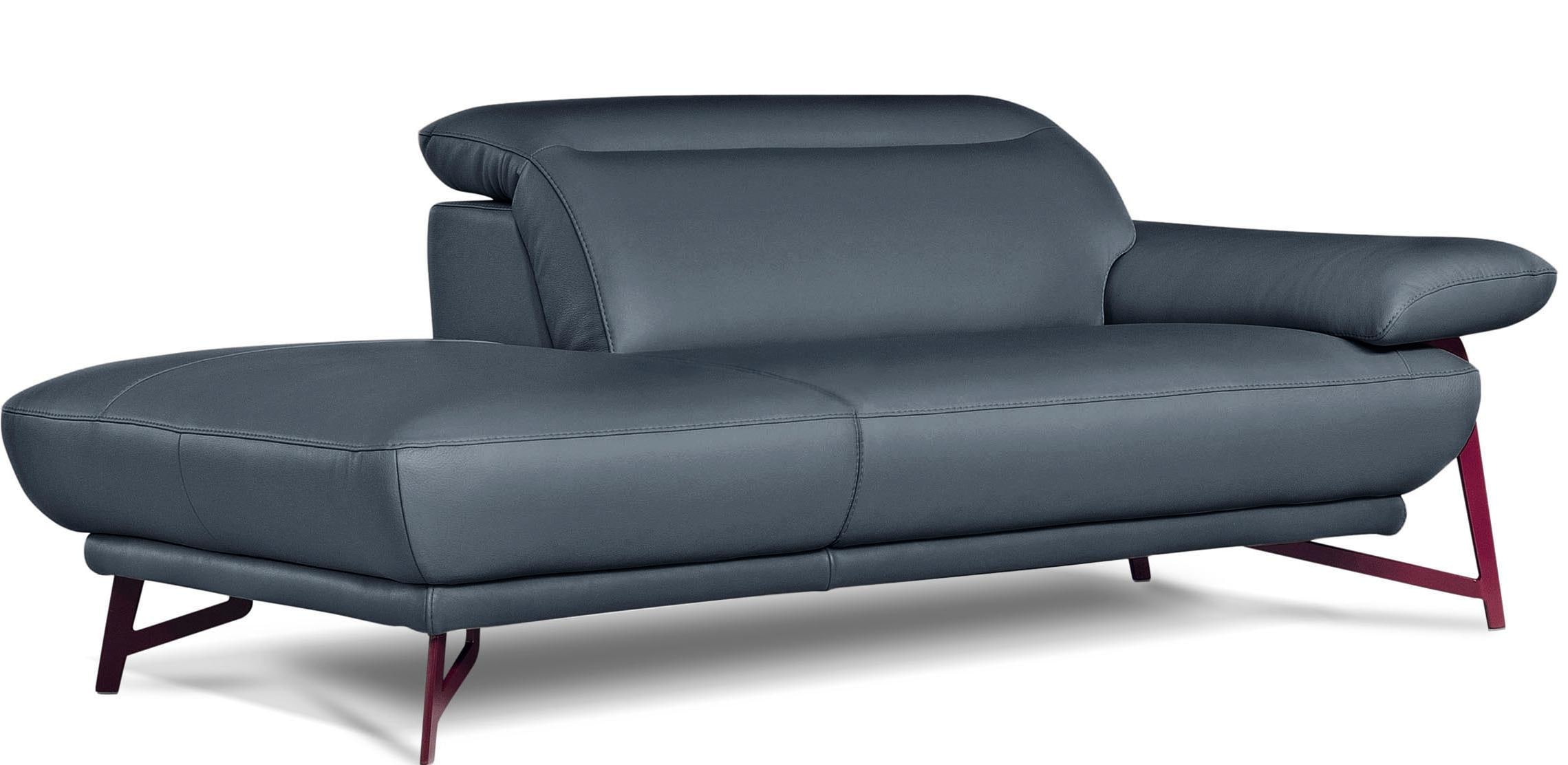 Egoitaliano Polstergarnitur »Anais, Design mit hohem Sitzkomfort für mehr Bequemlichkeit«, Set: bestehend aus Sofa und Ottomane, inkl. Kopfteilverstellung