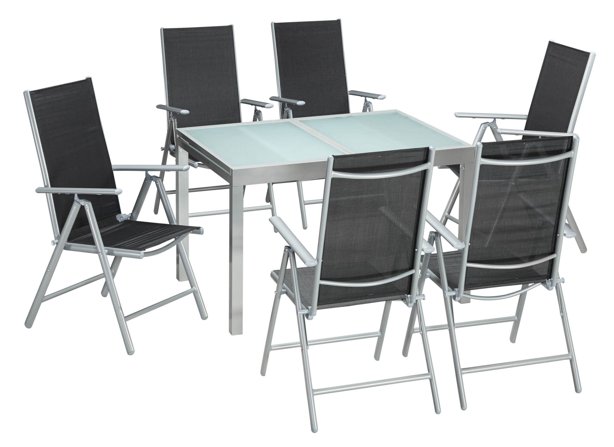 MERXX Garten-Essgruppe »Lima« Set, 7 Stk. tlg. inkl. 6 Sesseln und ausziehb günstig online kaufen