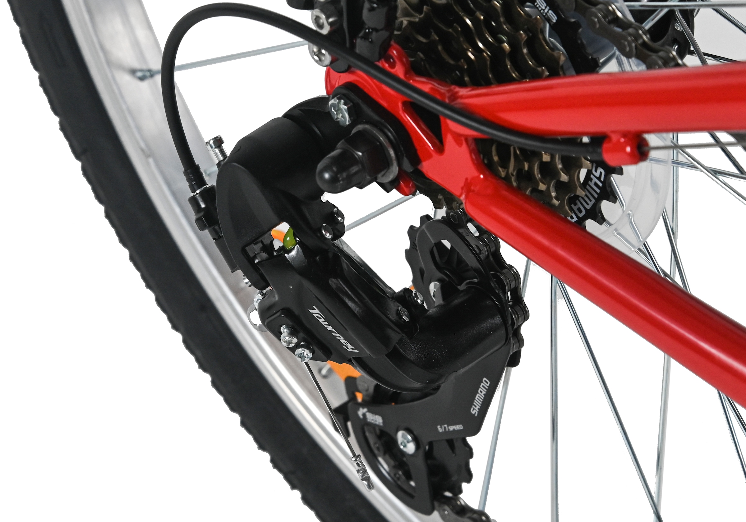 Dacapo Kinderfahrrad »24" Bobby Rot 7 Gänge RH 32 cm - Ab 8 Jahre« 7 Gang Kettenschaltung