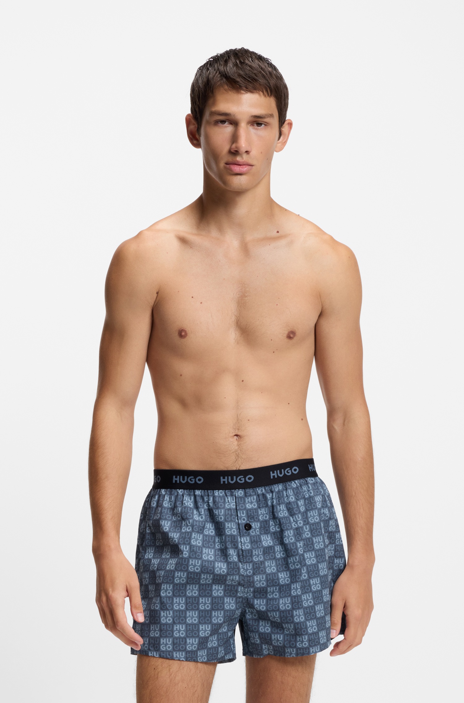 HUGO Underwear Webboxer »WOVEN BOXER TR« Packung, 3er-Pack, 3 Stk. Webboxer mit HUGO Schriftzug