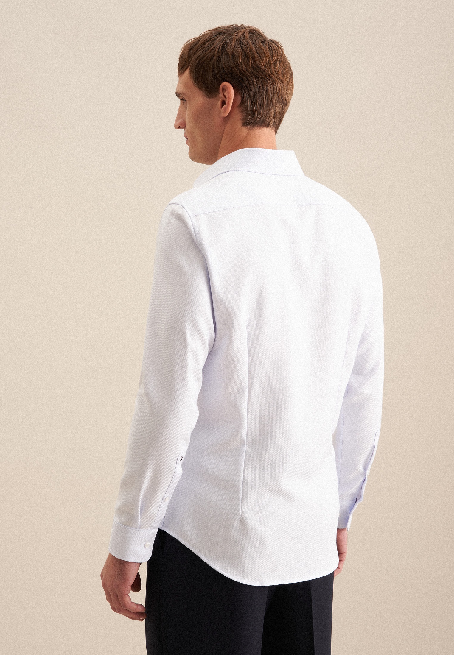 seidensticker Businesshemd »Slim«, Slim Extra langer Arm Kentkragen Uni