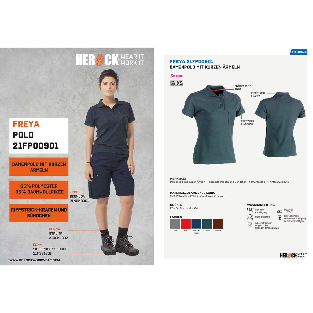 Herock Poloshirt »Freya Polo Kurzärmlig Damen«