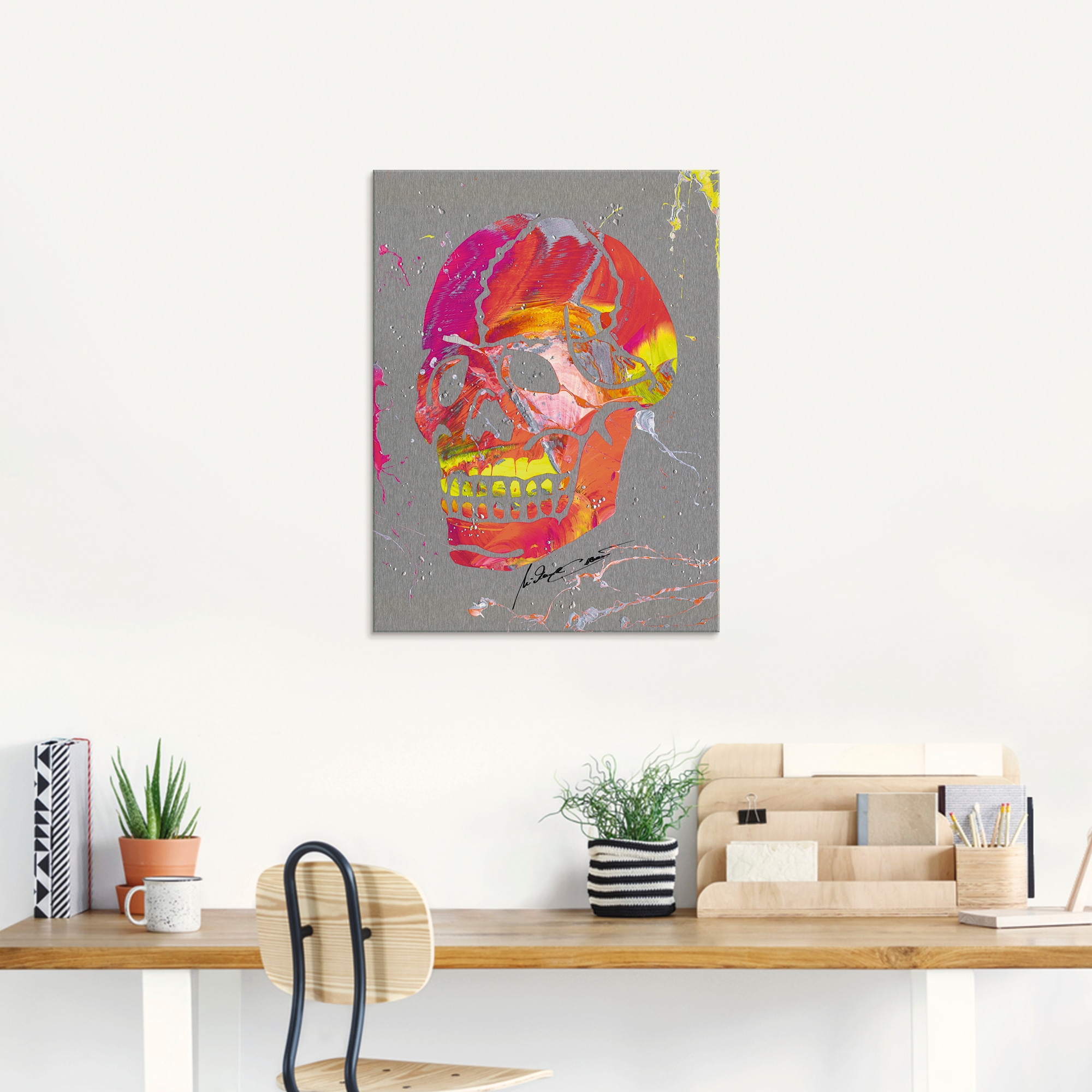 Artland Glasbild »Totenkopf 2« Körper 1 Stk. tlg. in verschiedenen Größen