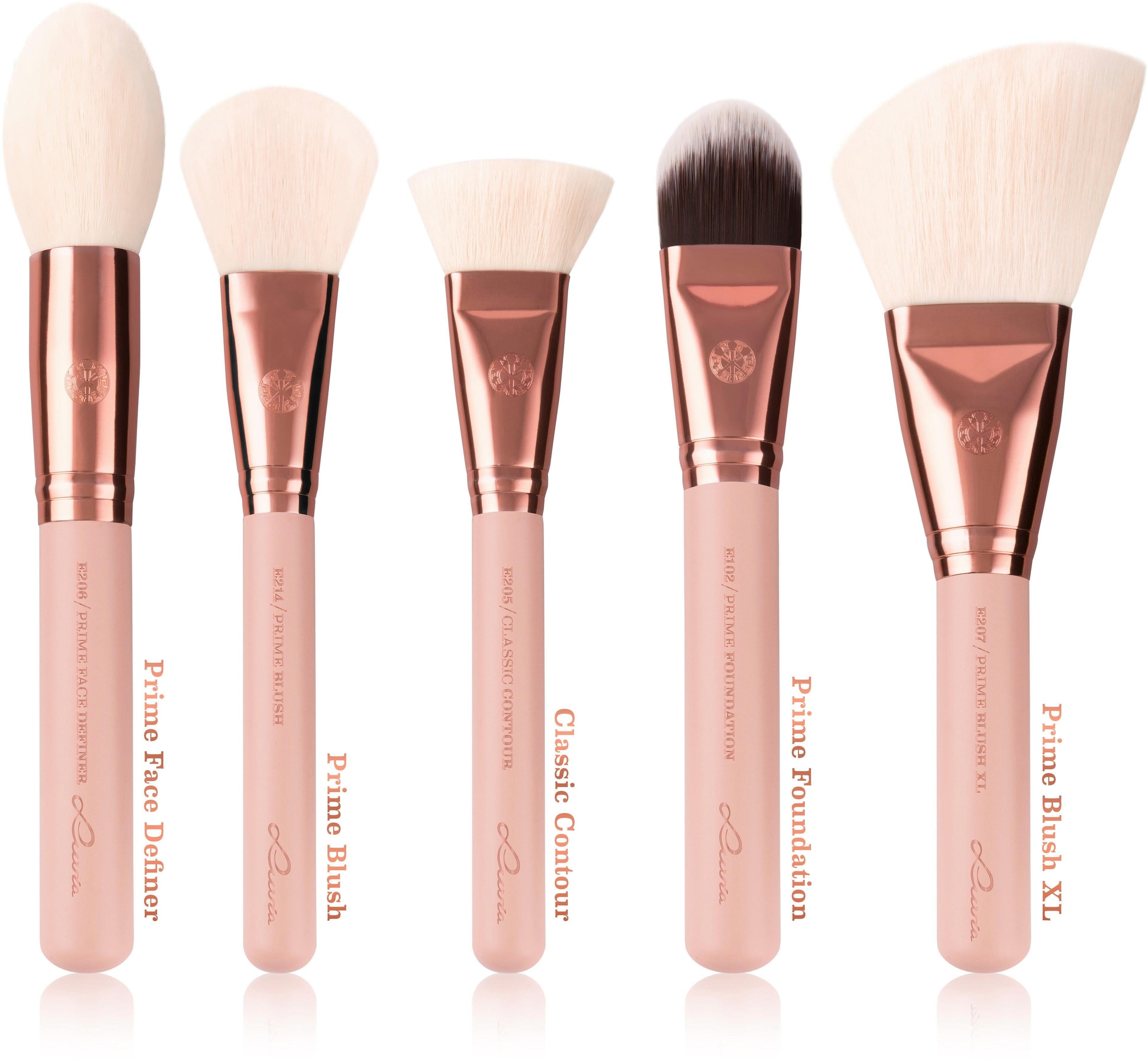 Luvia Cosmetics Kosmetikpinsel-Set »Essential Brushes Expansion Rose tlg.) Golden - Vintage«, - Set (10