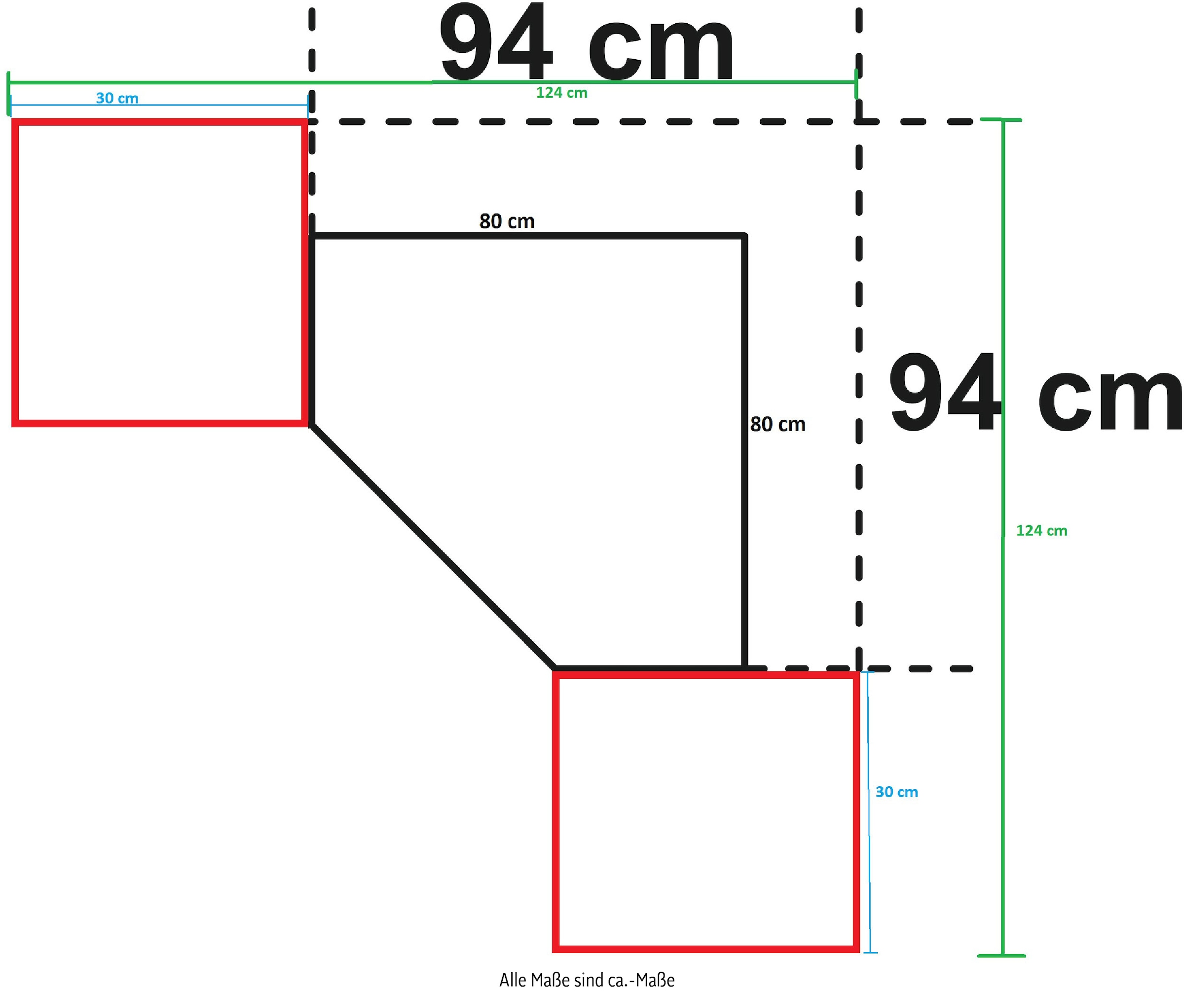 Wimex Schranksystem »Münster«, (Spar-Set, 3tlg: Eckschrank+ 2 Schränke 30cm breit), Mehrzweckschrank, Individuelle Ecklösung