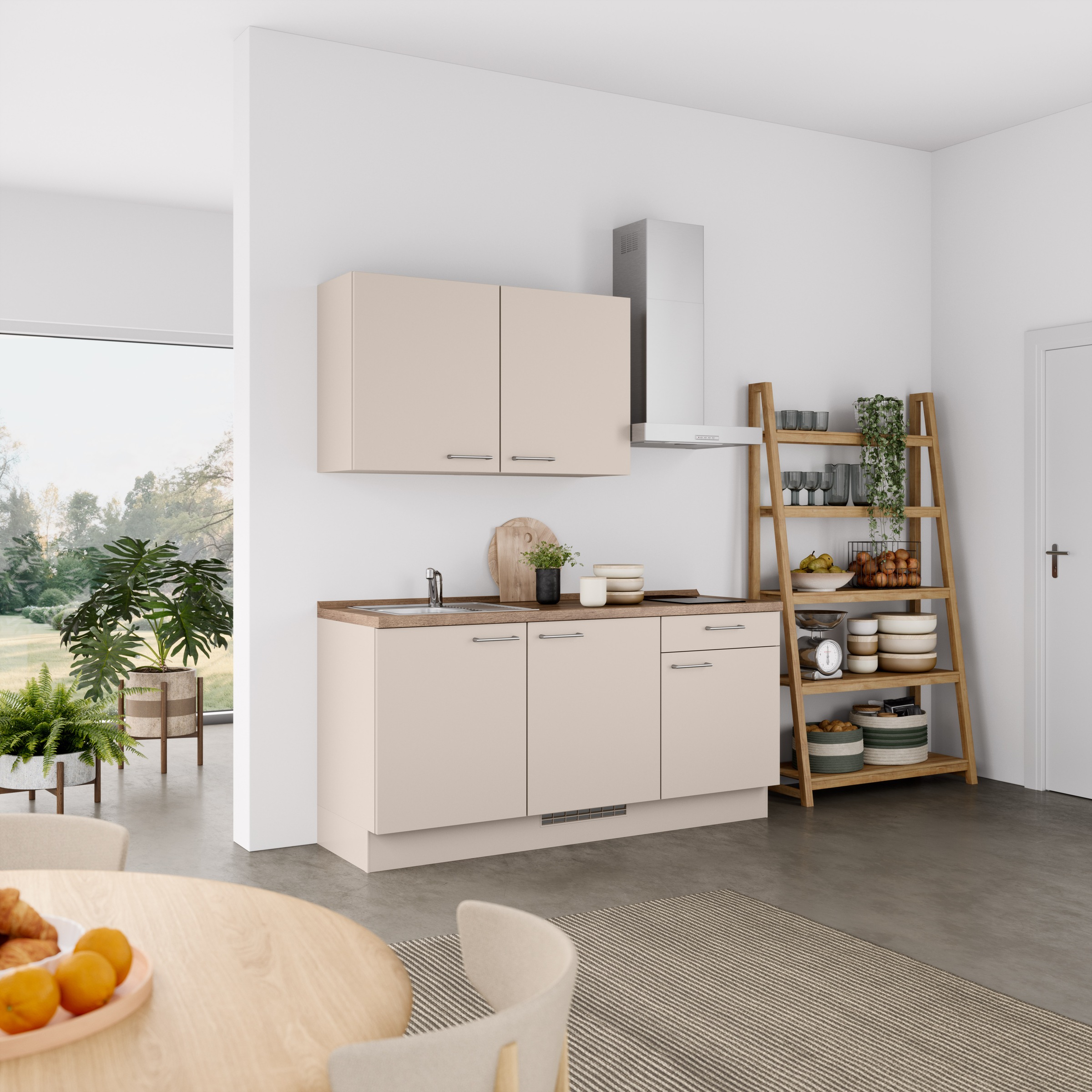 nobilia® Küchenzeile »"Laser I"«, vormontiert, Ausrichtung wählbar, Breite 180 cm, wahlw. mit E-Geräten
