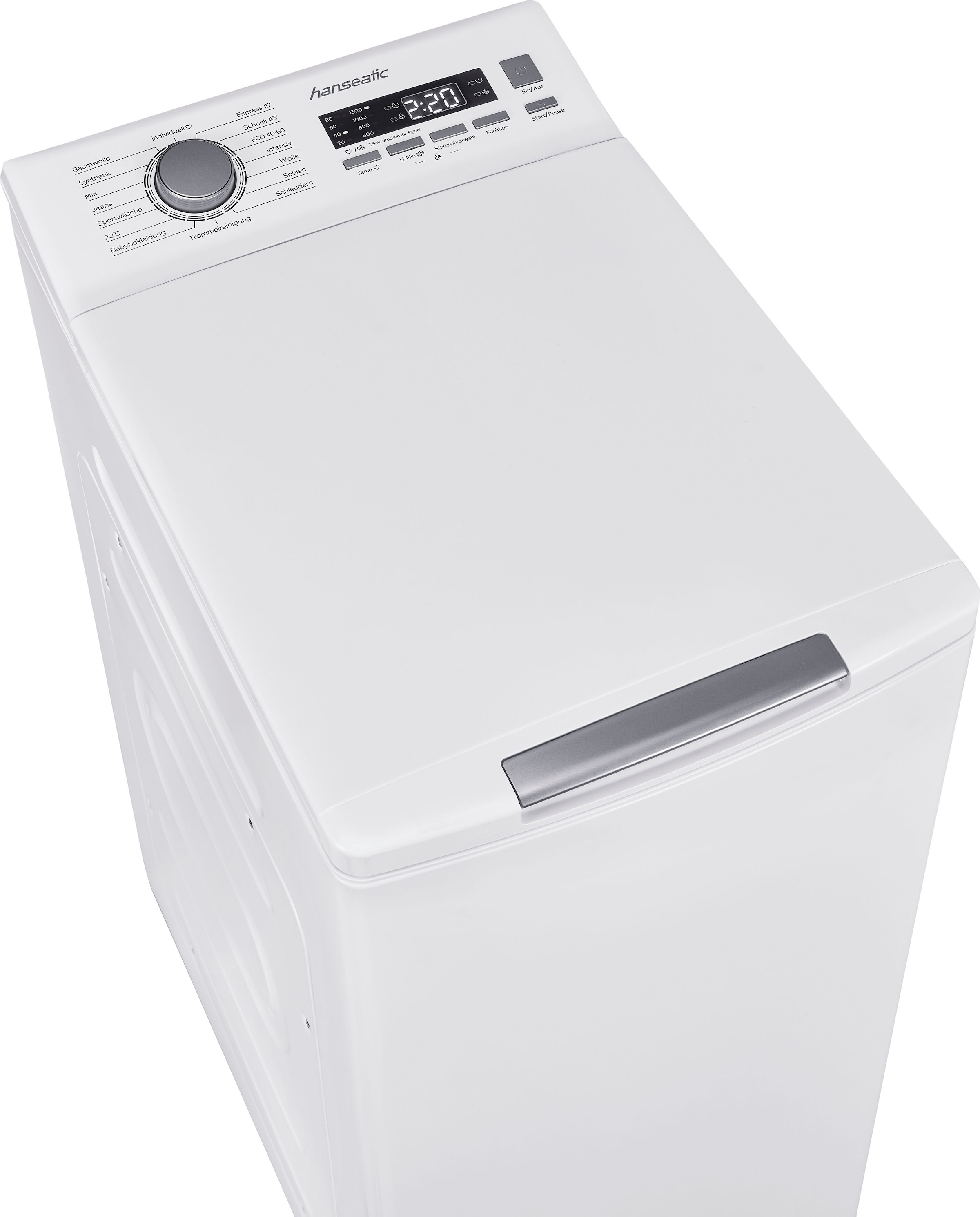 Hanseatic Waschmaschine Toplader, HTW8013C, 8 kg, kaufen Mengenautomatik, 1300 U/min, online Überlaufschutzsystem