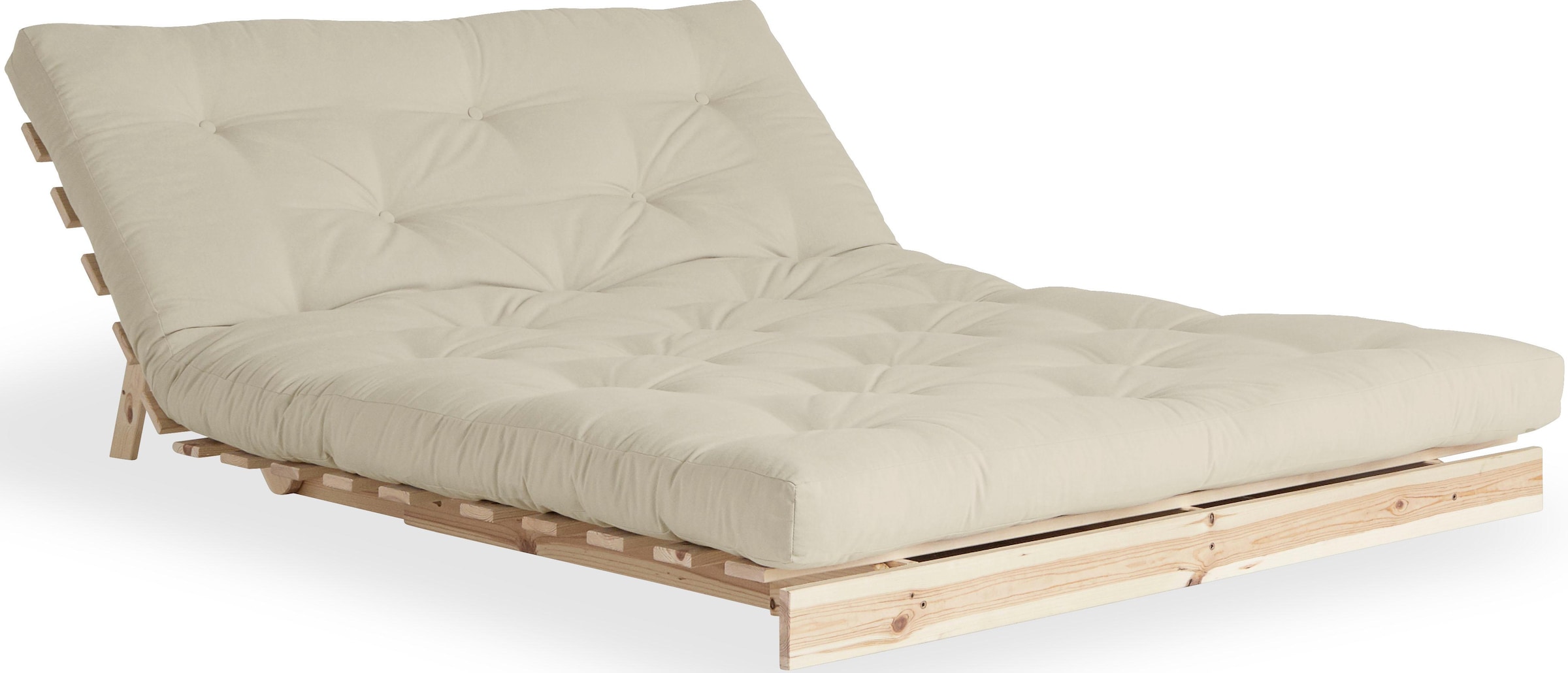 Karup Design Daybett »Roots Schlafsofa, Gästebett, Sofa inkl. Futonmatratze«, Liegefläche 90/140/160 x200 cm, FSC® zertifizierte Kiefer