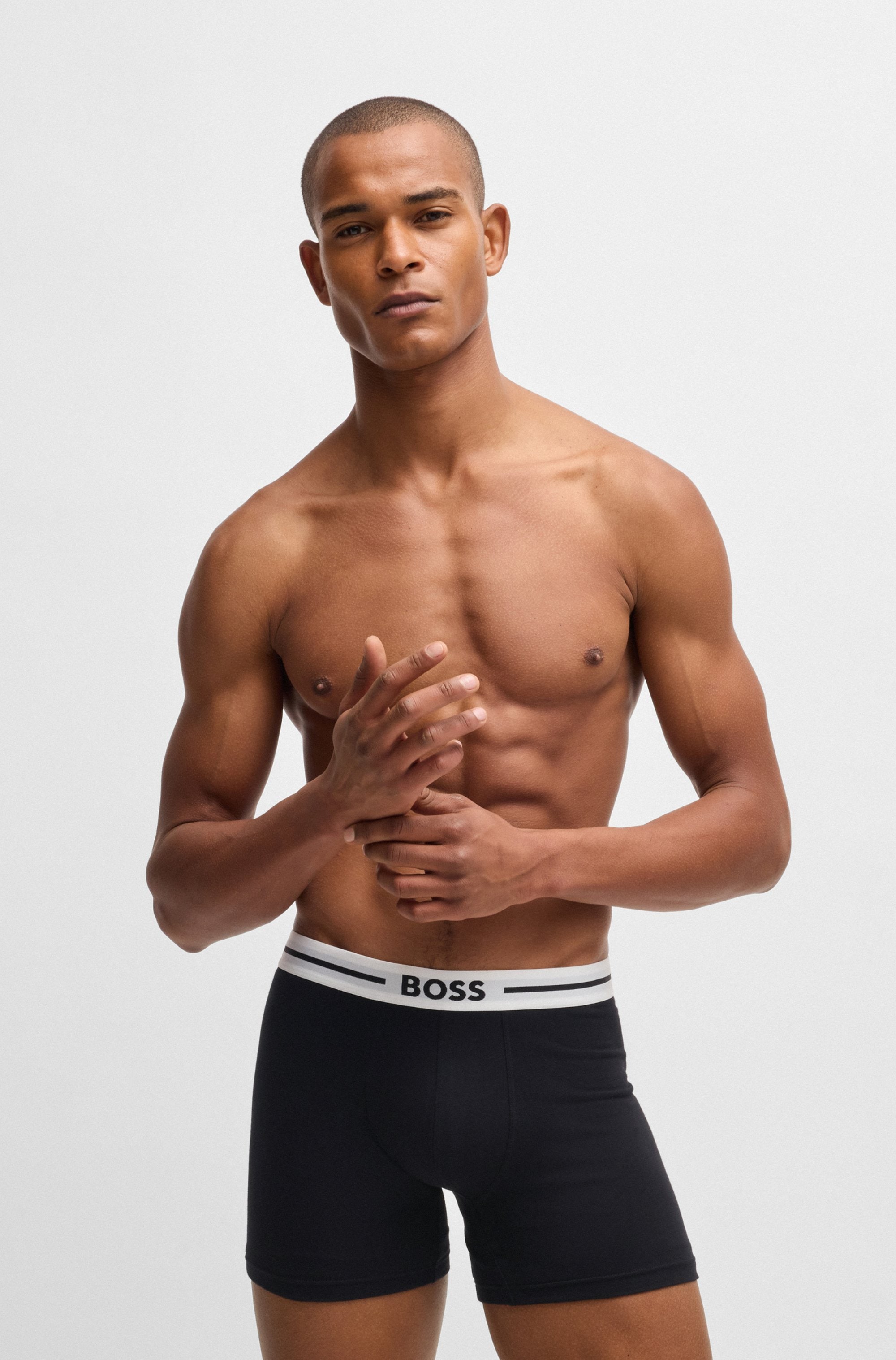 BOSS Boxer »BoxerBr 3P Bol«, (Packung, 3 St.), mit BOSS Schriftzug