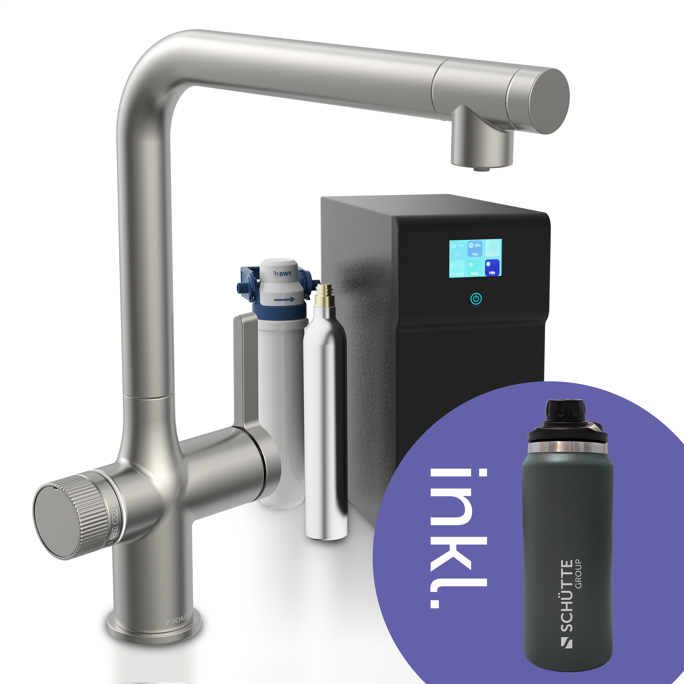 Schütte Küchenarmatur »"AQUADUCT" Sprudelwasser-Spültischarmatur« mit Kühls günstig online kaufen