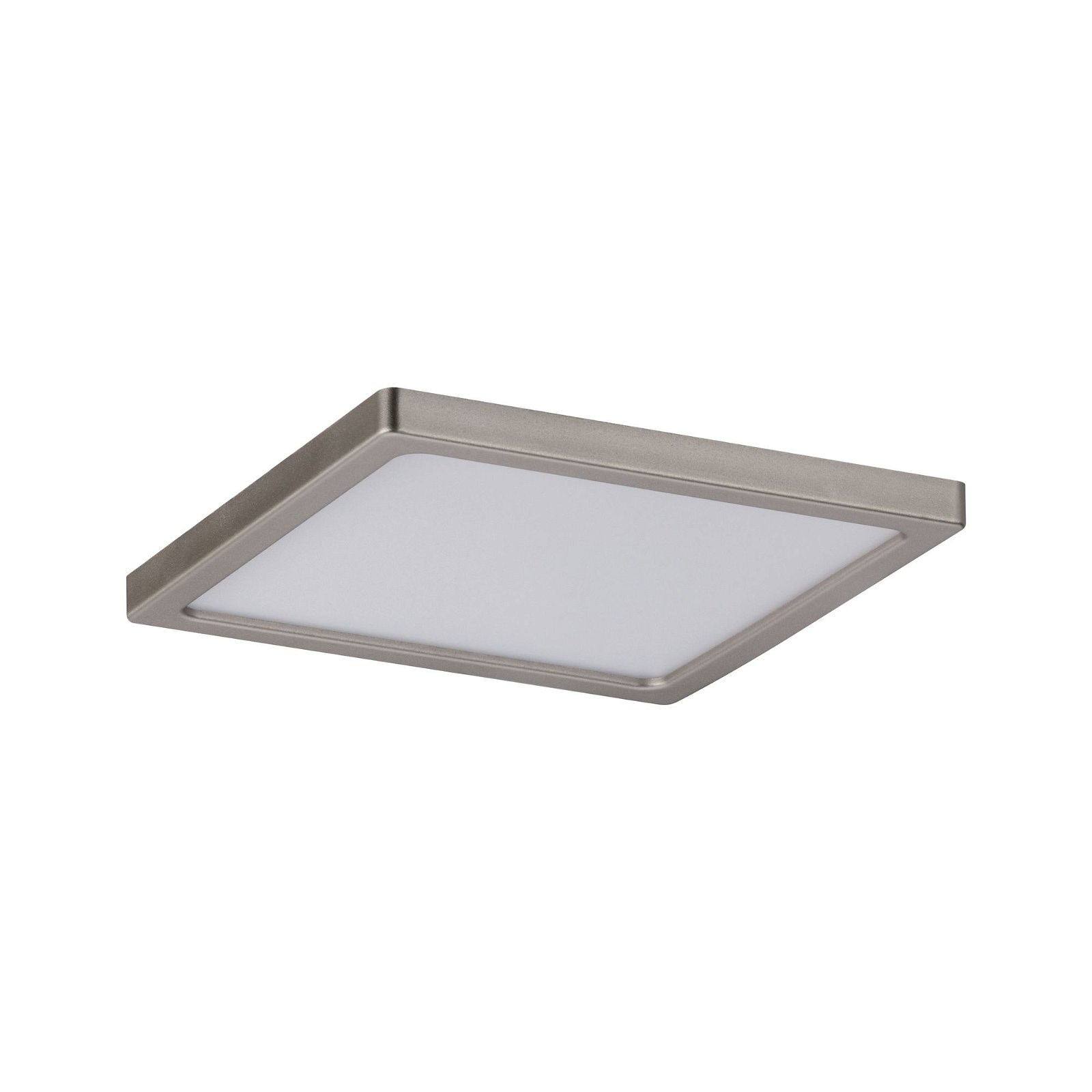 Paulmann LED Einbauleuchte »Areo IP44 eckig 120x120mm 6,5W 418lm 3000K Nickel matt dimmbar«, 1 flammig, Einbaupanel