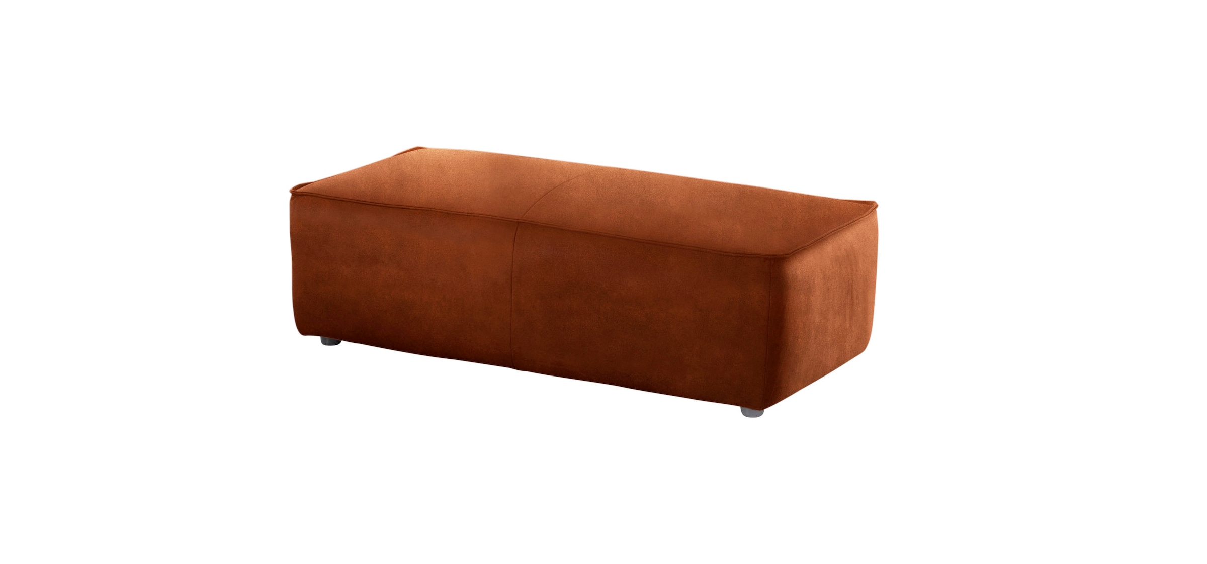 W.SCHILLIG Ecksofa »around-the-block«, (Spar-Set), inklusive Hocker, mit eleganter Biese, mit Federkern