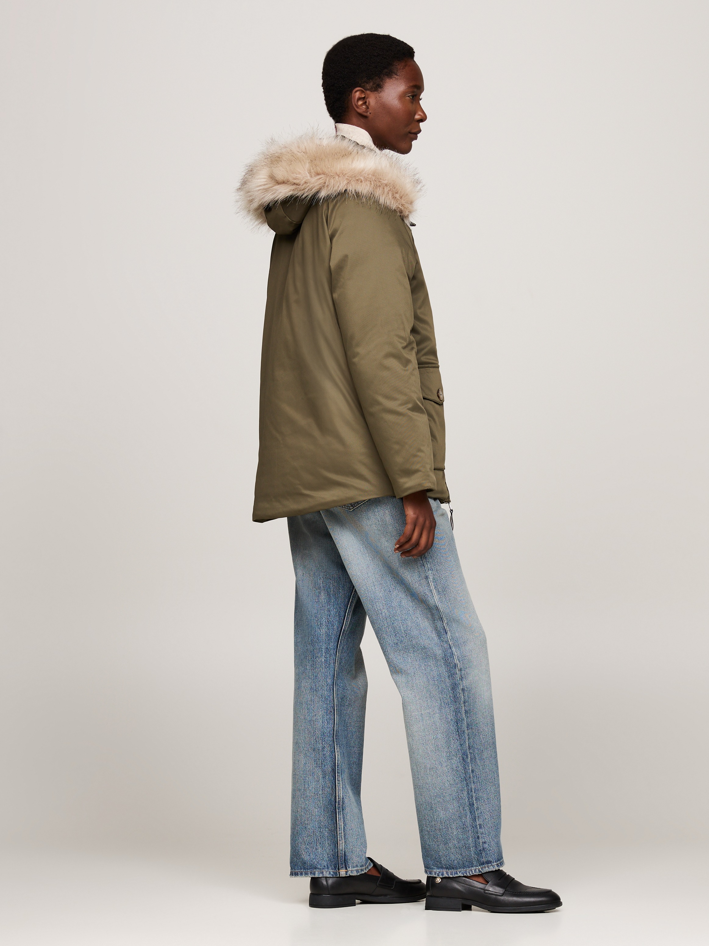 Tommy Hilfiger Parka, mit Kapuze, mit Logopatch