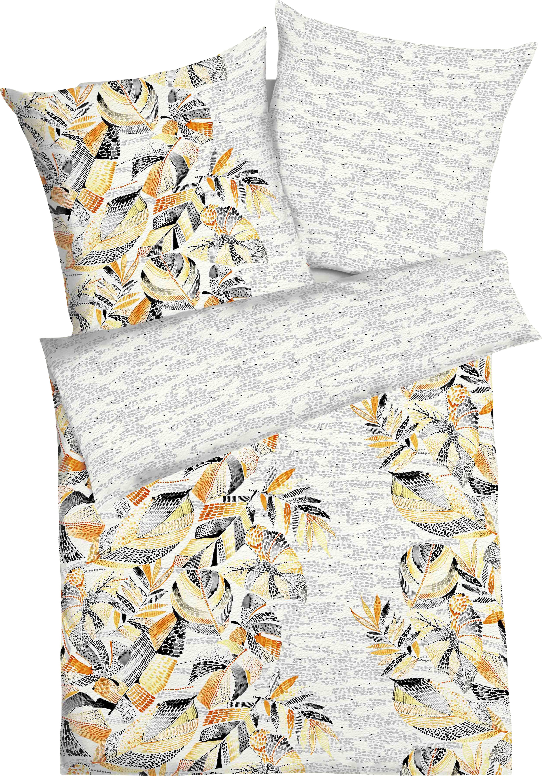 Kaeppel Wendebettwäsche »Abstract Jungle«, mit Blättermuster günstig online kaufen