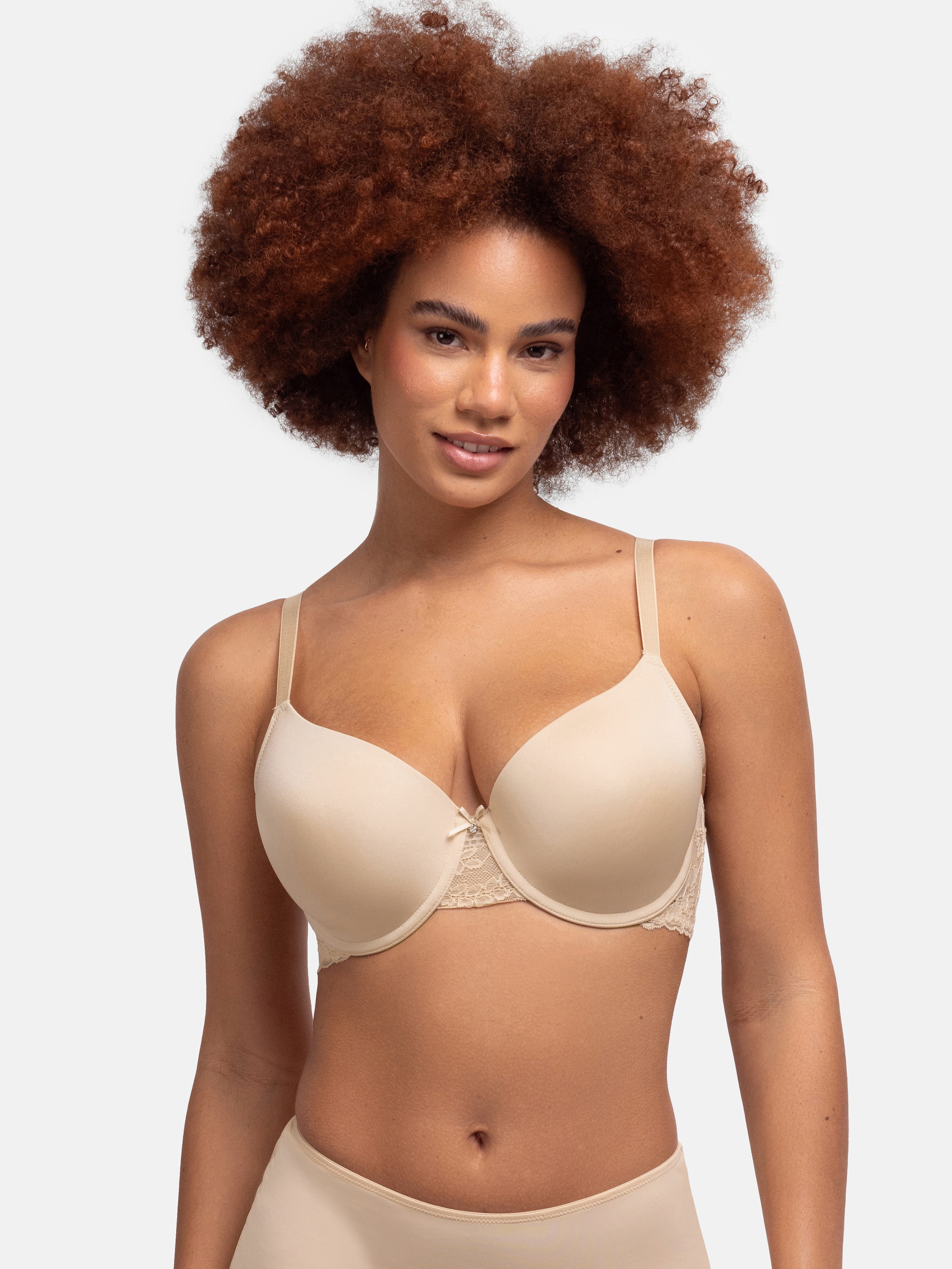 Dorina Bügel-BH »ADELE-3PP« mit Spitzendetails, weich, Basic