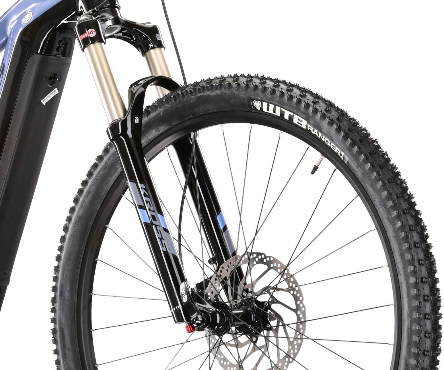 Kross »E-MTB Level Boost 2.0 500 29 Zoll blau« 11 Gang Shimano DEORE M5100 Schaltwerk Kettenschaltung Mittelmotor 250 W Pedelec, Elektrofahrrad für Damen und Herren, MTB