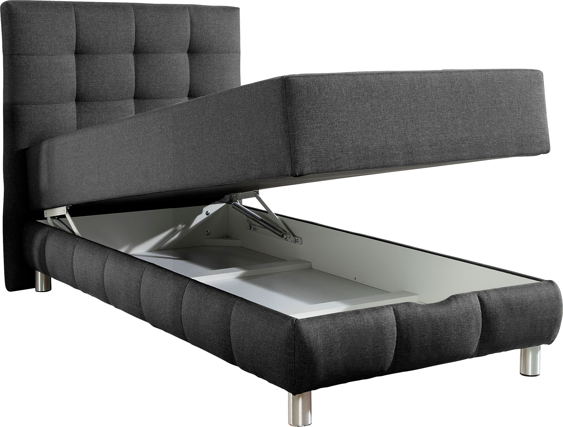 INOSIGN Boxbett »Vaasa« inkl. Bettkasten & Topper, XXL-Ausführung, Überlänge 220 cm