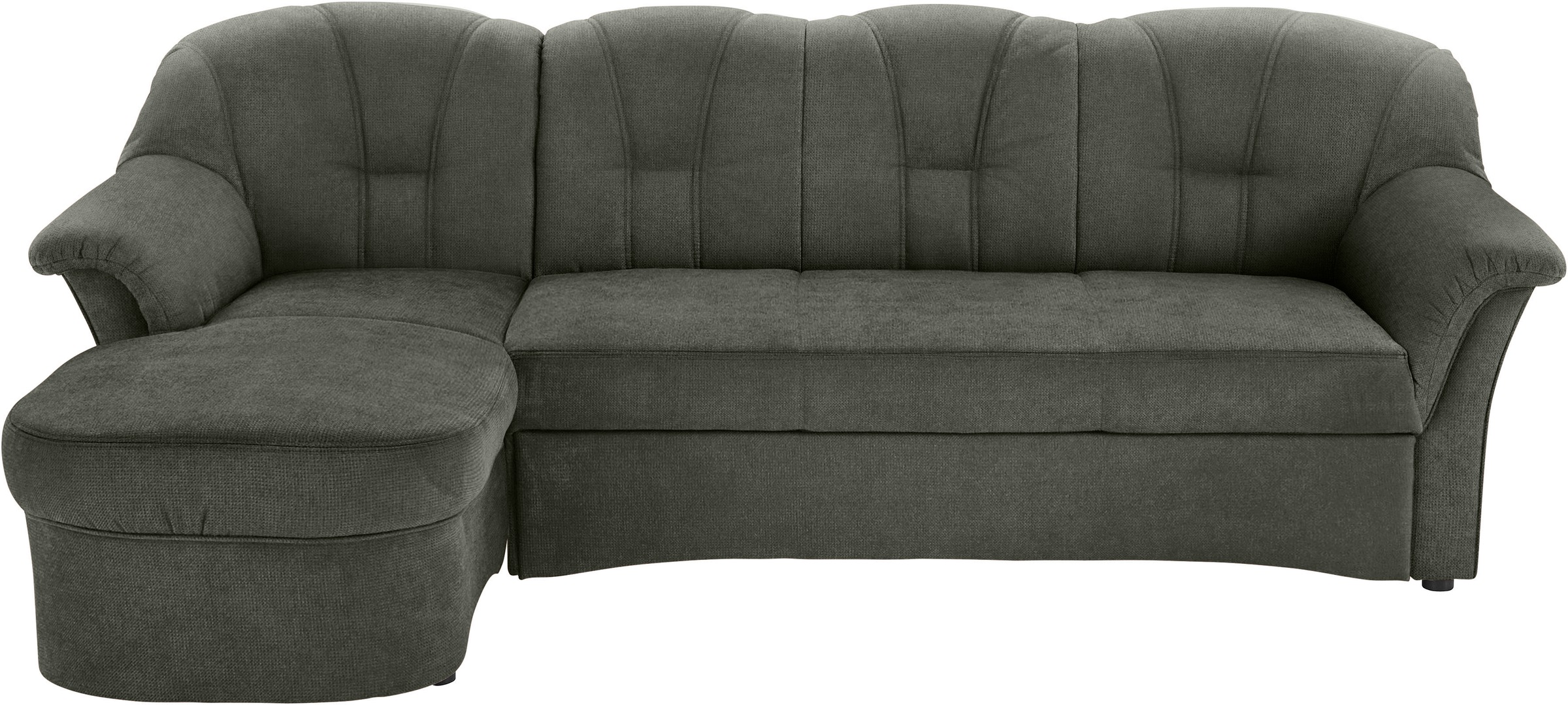 DOMO collection Ecksofa »Papenburg, zeitlose Rückensteppung, elegante Forme günstig online kaufen