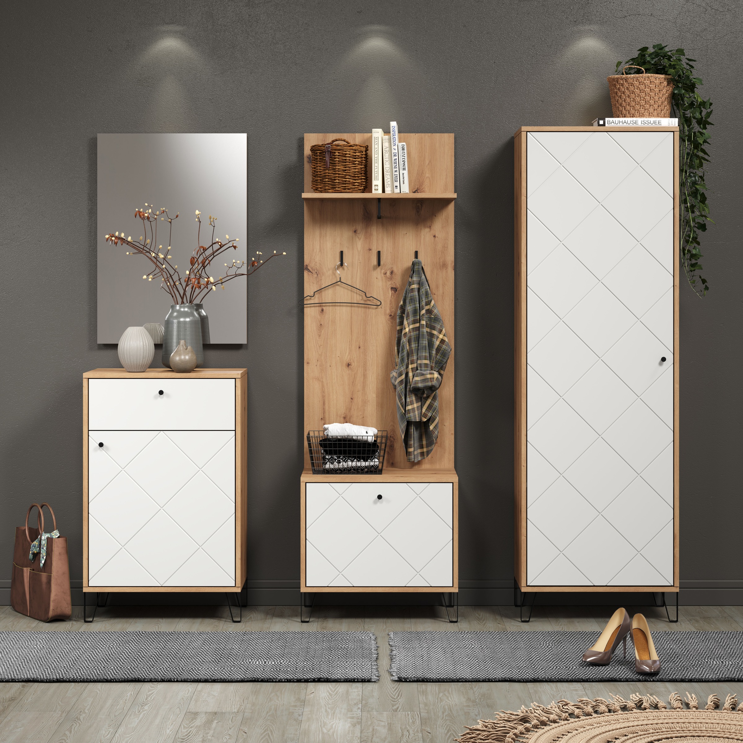 PLACES OF STYLE Garderobenschrank »Tarragona« 1 Stk. tlg. Garderobenschrank günstig online kaufen