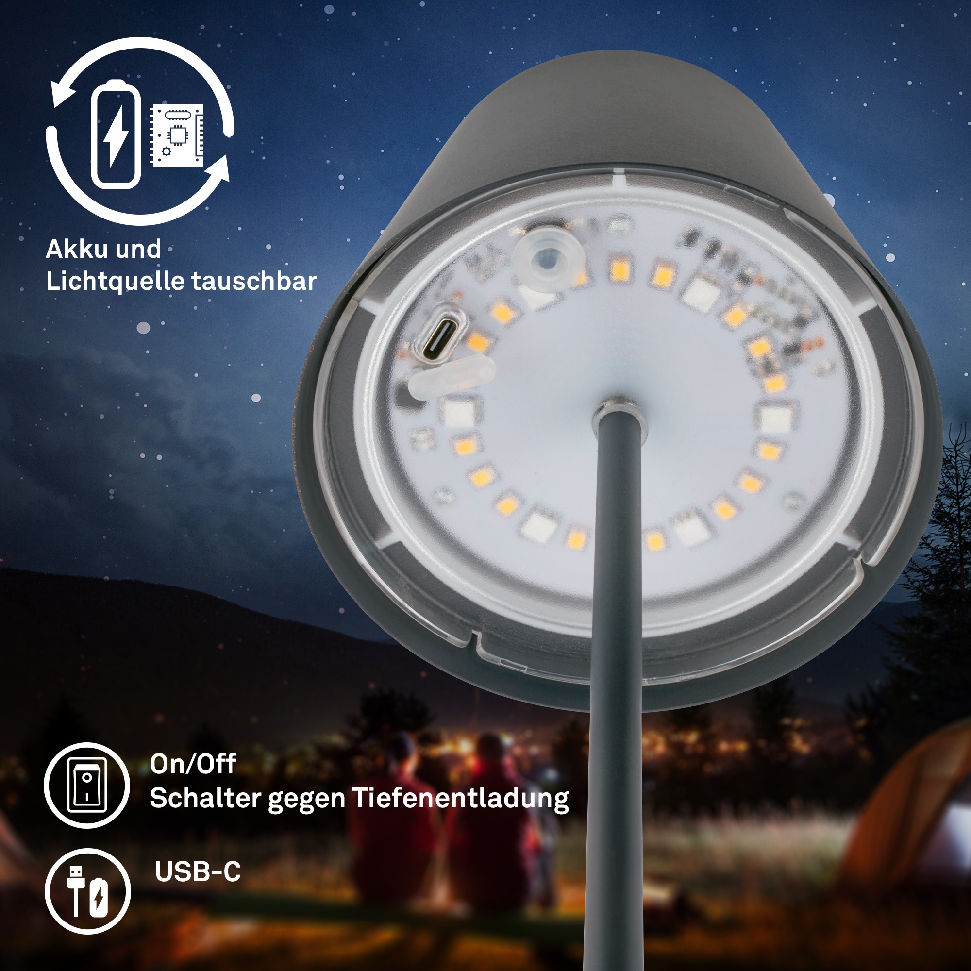 Briloner Leuchten LED Tischleuchte »CALIDA«