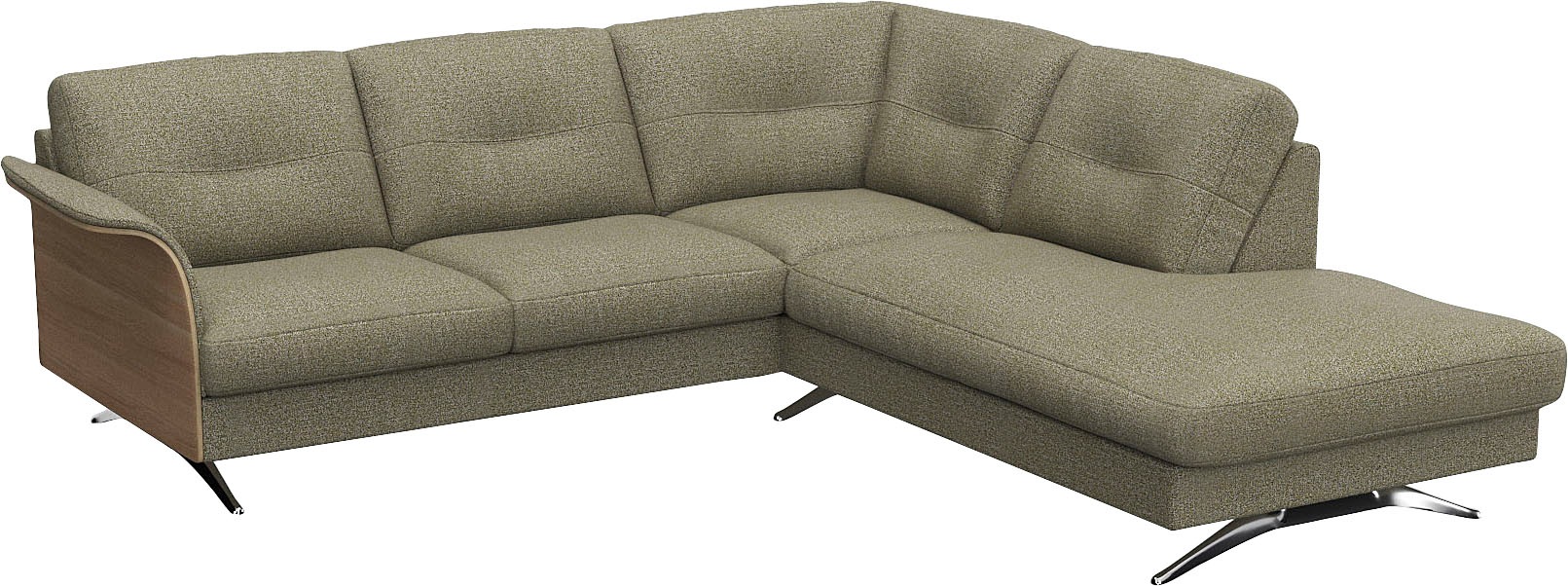 FLEXLUX Ecksofa »Glow, super bequem durch hochwertigem Sitzaufbau mit Feder günstig online kaufen