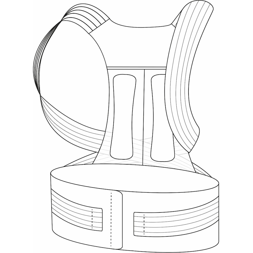 Hydas Geradehalter mit Stützgürtel