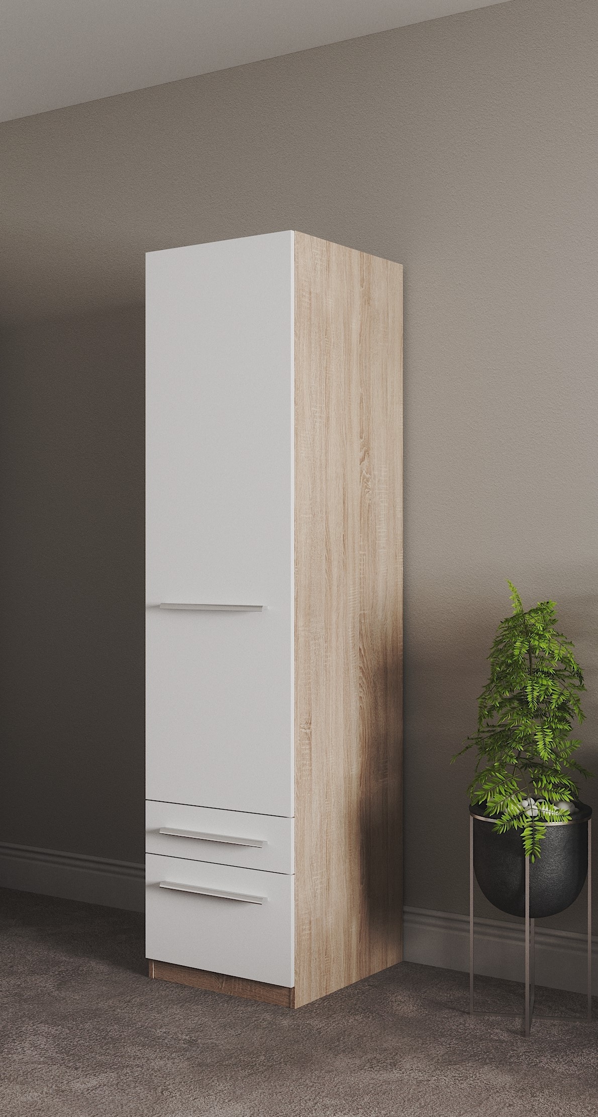 priess Kleiderschrank »Schrank Garderobe Wäscheschrank Barcelona in 5 Breiten«, viel Stauraum, geräumige Schubkästen, mit Spiegel, MADE IN GERMANY