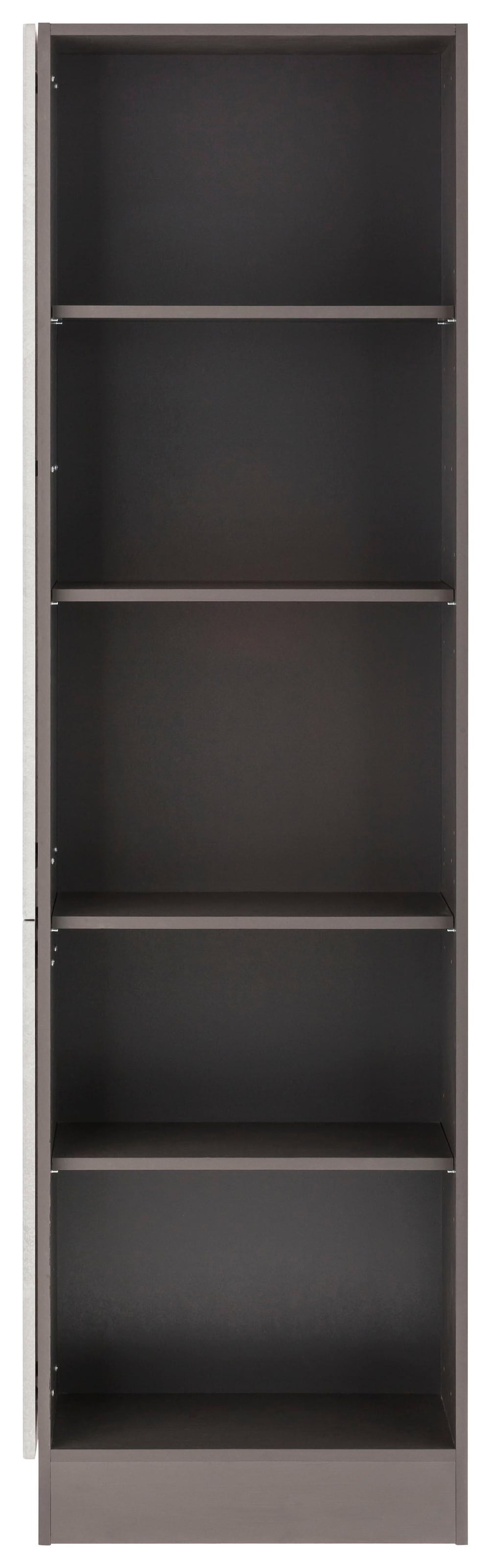KOCHSTATION Anbauregal »KS-Tulsa«, 30 cm breit, 200 cm hoch, mit 5 Fächern, MDF Front