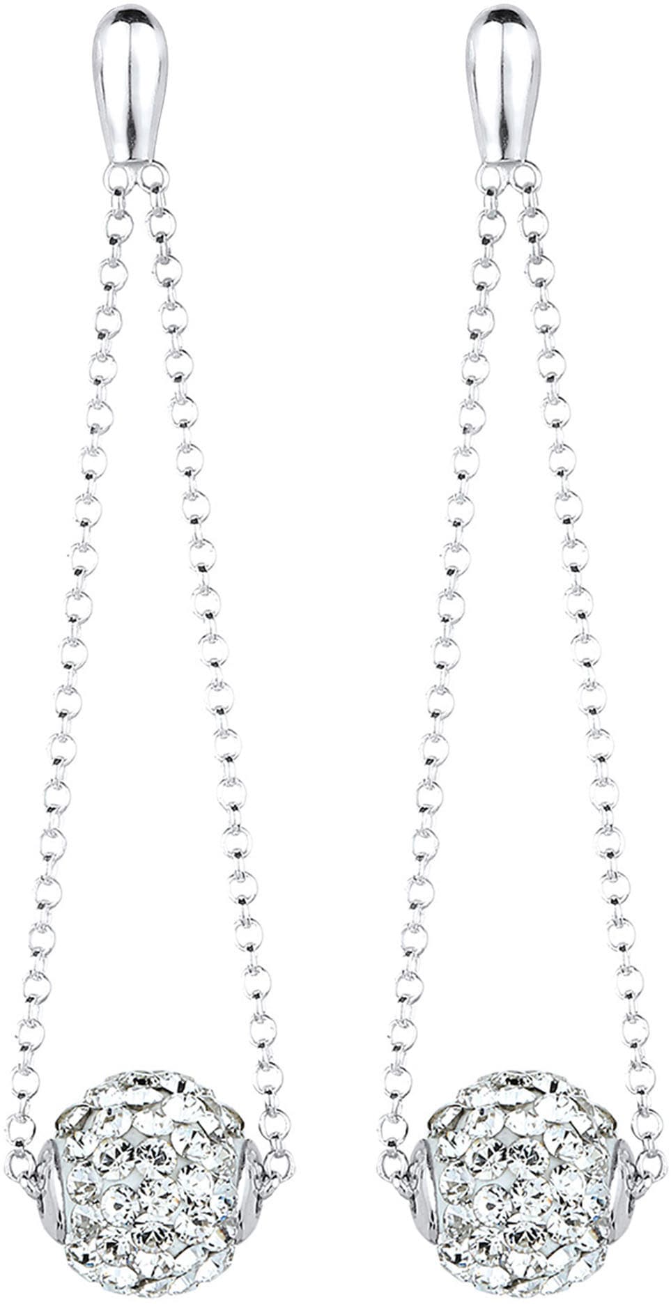 Elli Paar Ohrhänger »Schmuck Geschenk Silber 925 Ohrringe« mit Glasstein