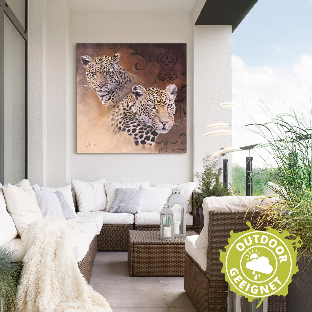 Artland Wandbild »Leoparden«, Wildtiere, (1 St.)