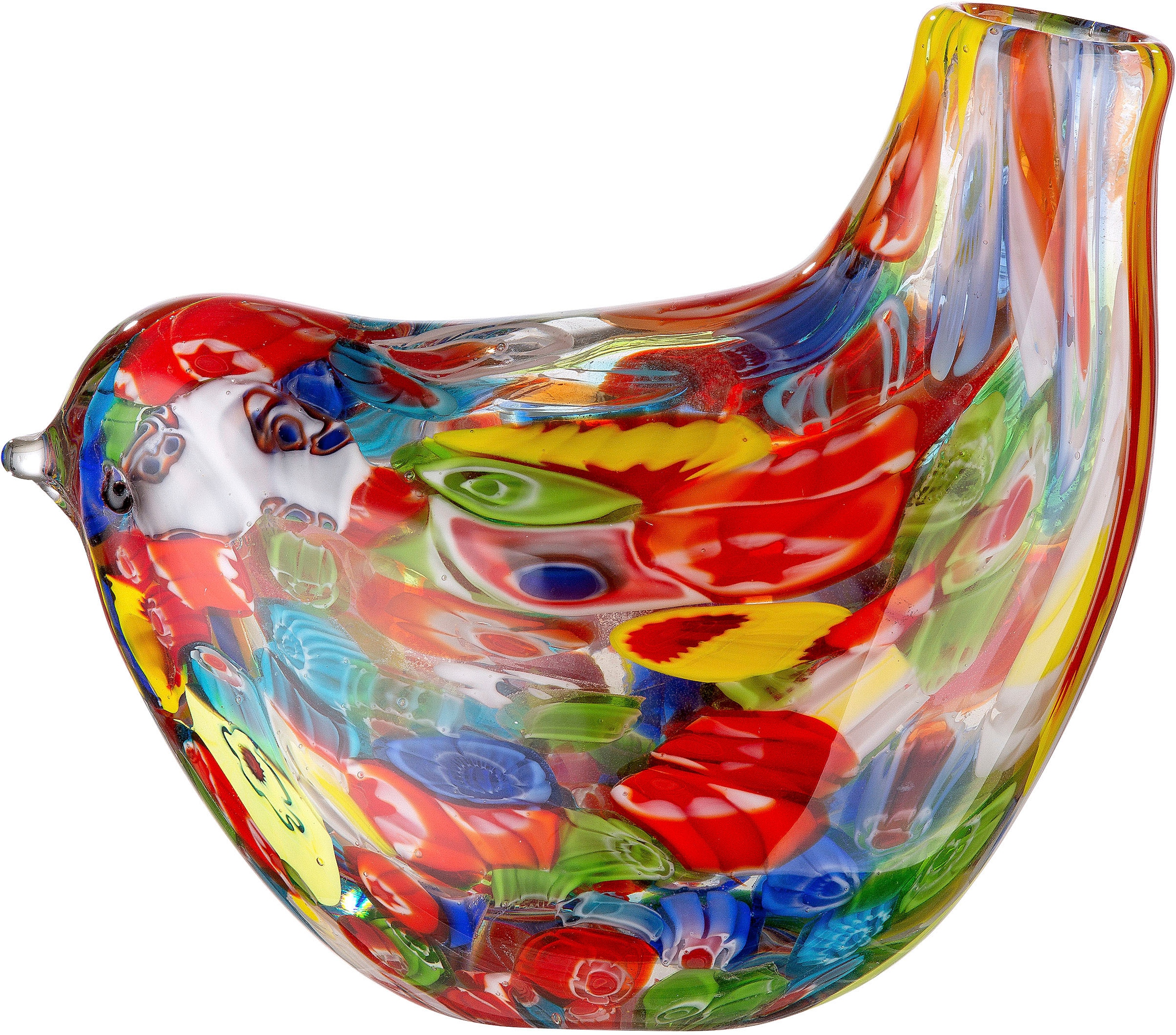Casablanca by Gilde Höhe online cm Tischvase und aus mundgeblasen, bestellen Glas, 13 »Bird«, durchgefärbt ca