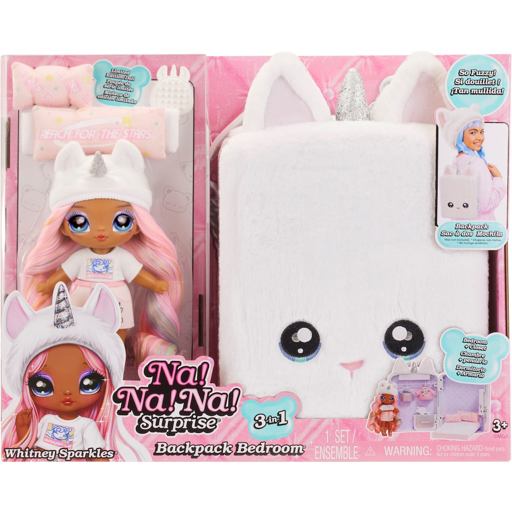 MGA ENTERTAINMENT Puppenmöbel »3in1 Backpack Bedroom Unicorn - Whitney Sparkles«