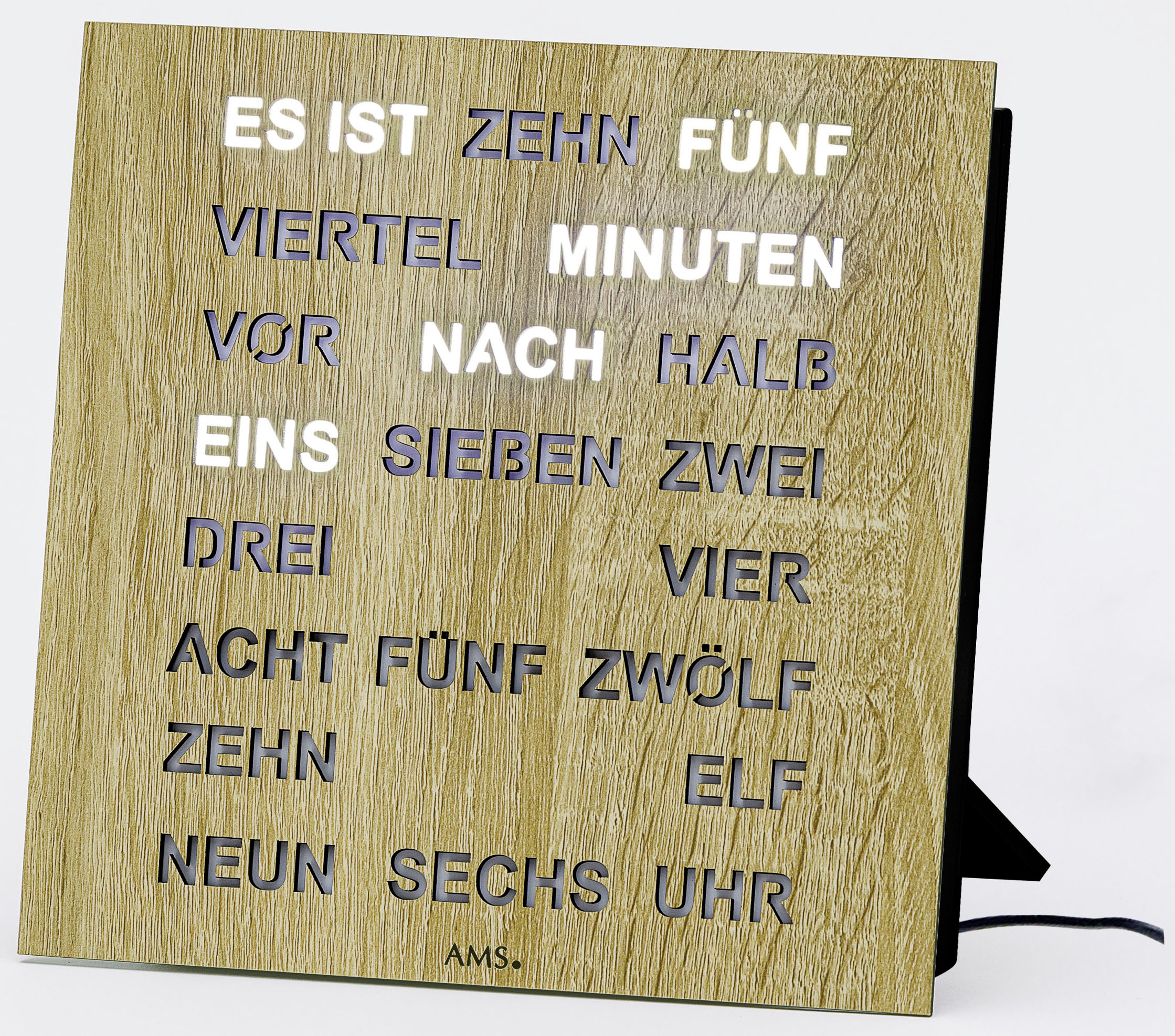 AMS Tischuhr »T1234« Made in Germany,Büro,Wohnzimmer,Esszimmer, als Wanduhr günstig online kaufen