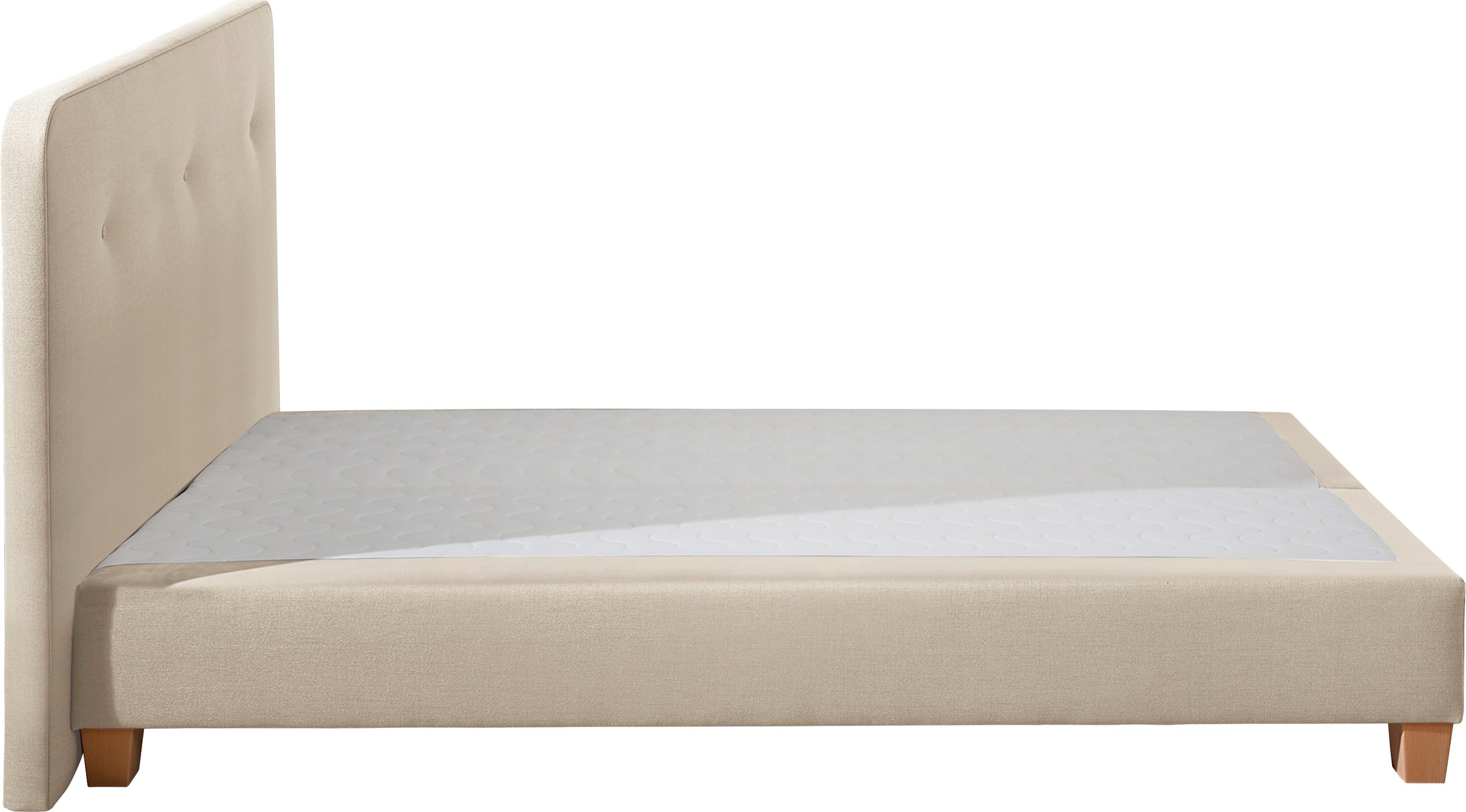 Home affaire Boxspringbett »Fargo«, inkl. Topper, in 3 Matratzenarten, in Samt- oder Strukturstoff