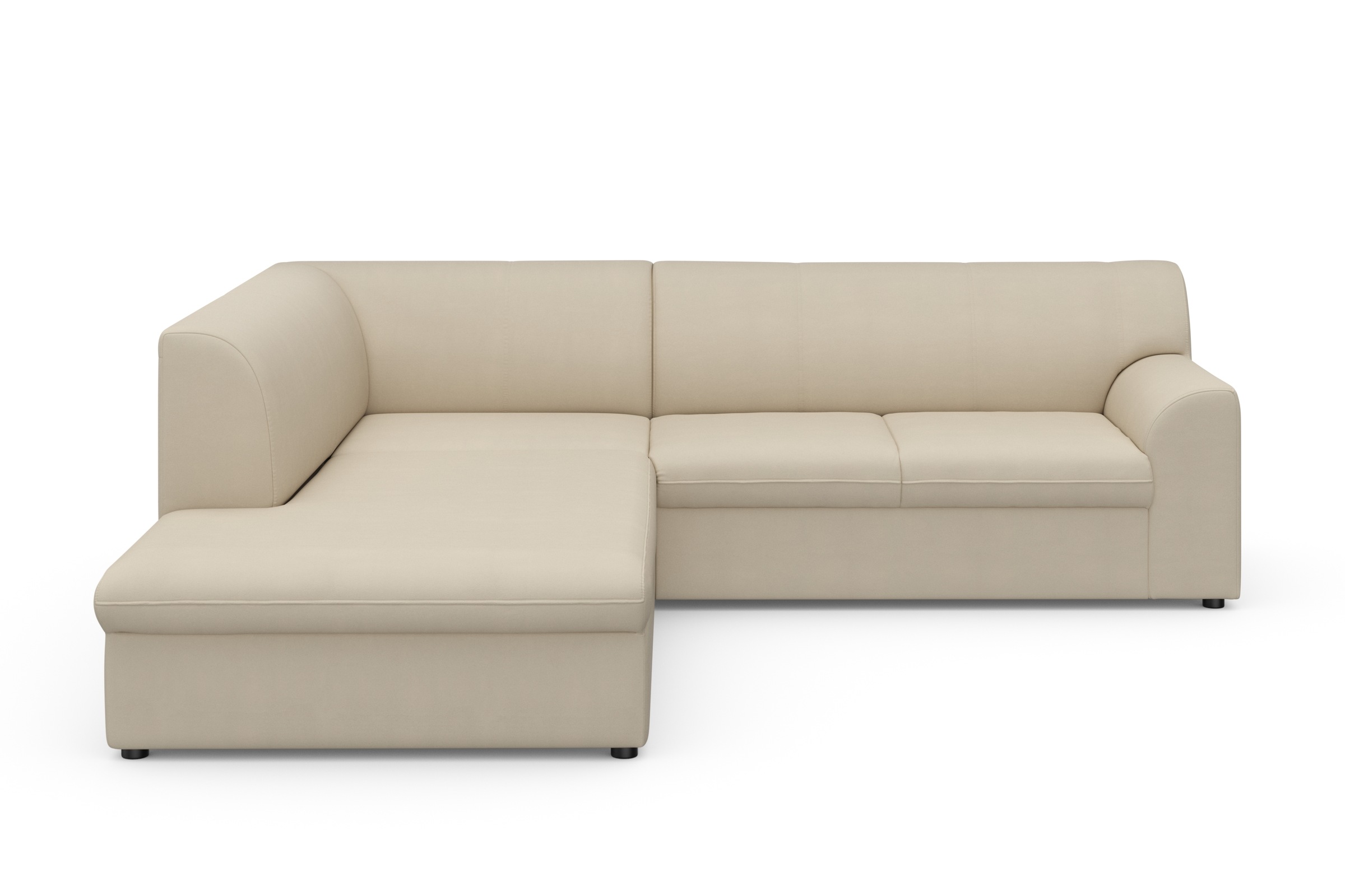 DOMO collection Ecksofa »Topper zeitlos elegant, kompakte Stellmaße, OTTOs Choice, L-Form«, mit Ottomane, wahlweise mit Schlaffunktion