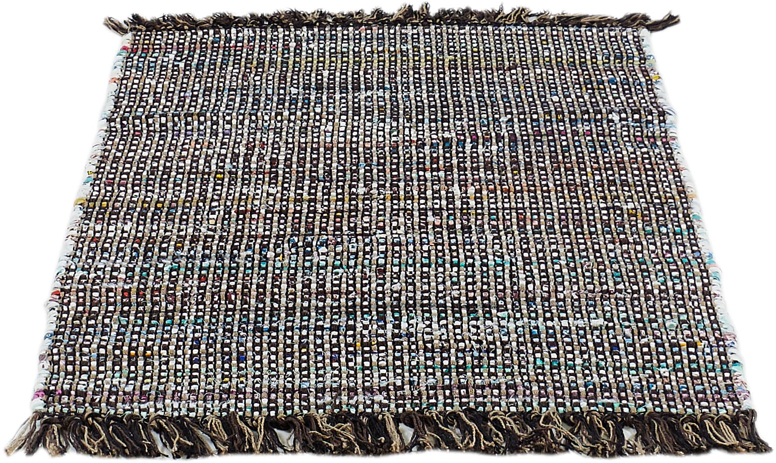 Andiamo Teppich »Frida«, rechteckig, 8 mm Höhe, Handweb Teppich, Fleckerl, reine Baumwolle, handgewebt, mit Fransen