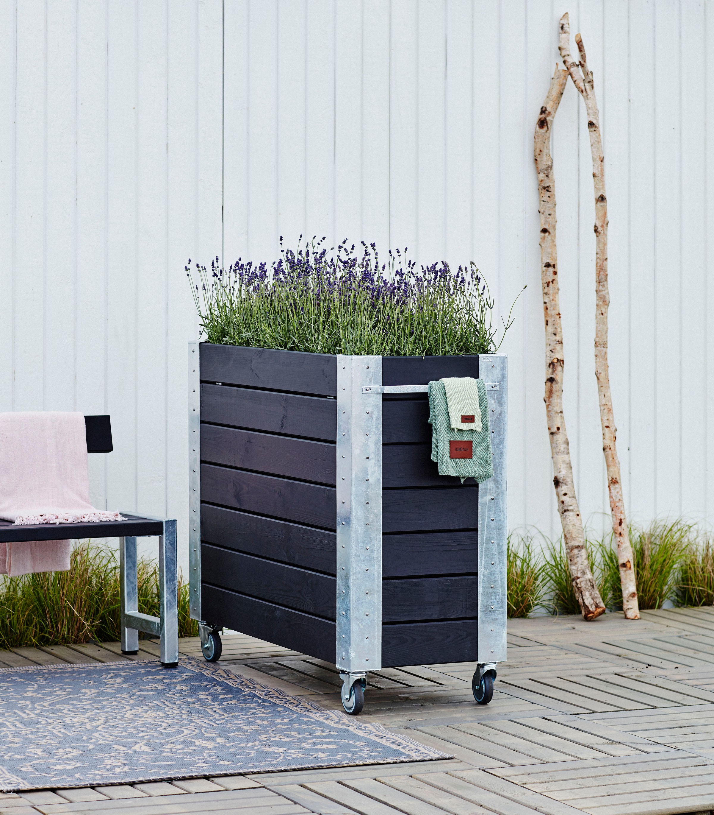 PLUS Blumenkasten »Cubic«, BxTxH: 50x120x95 cm
