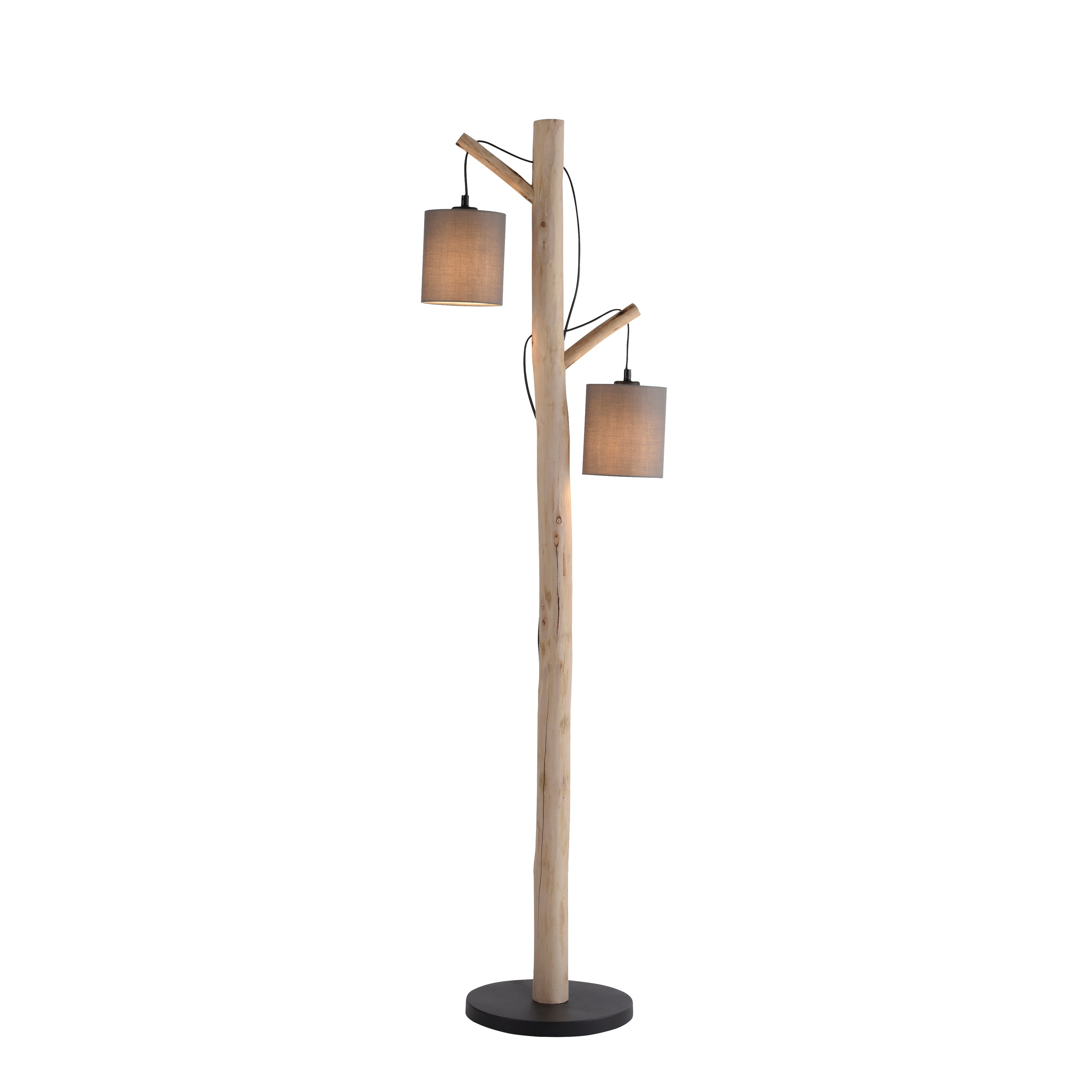 JUST LIGHT Stehlampe »TRIBU«, 2 flammig, Leuchtmittel E27   ohne Leuchtmitt günstig online kaufen