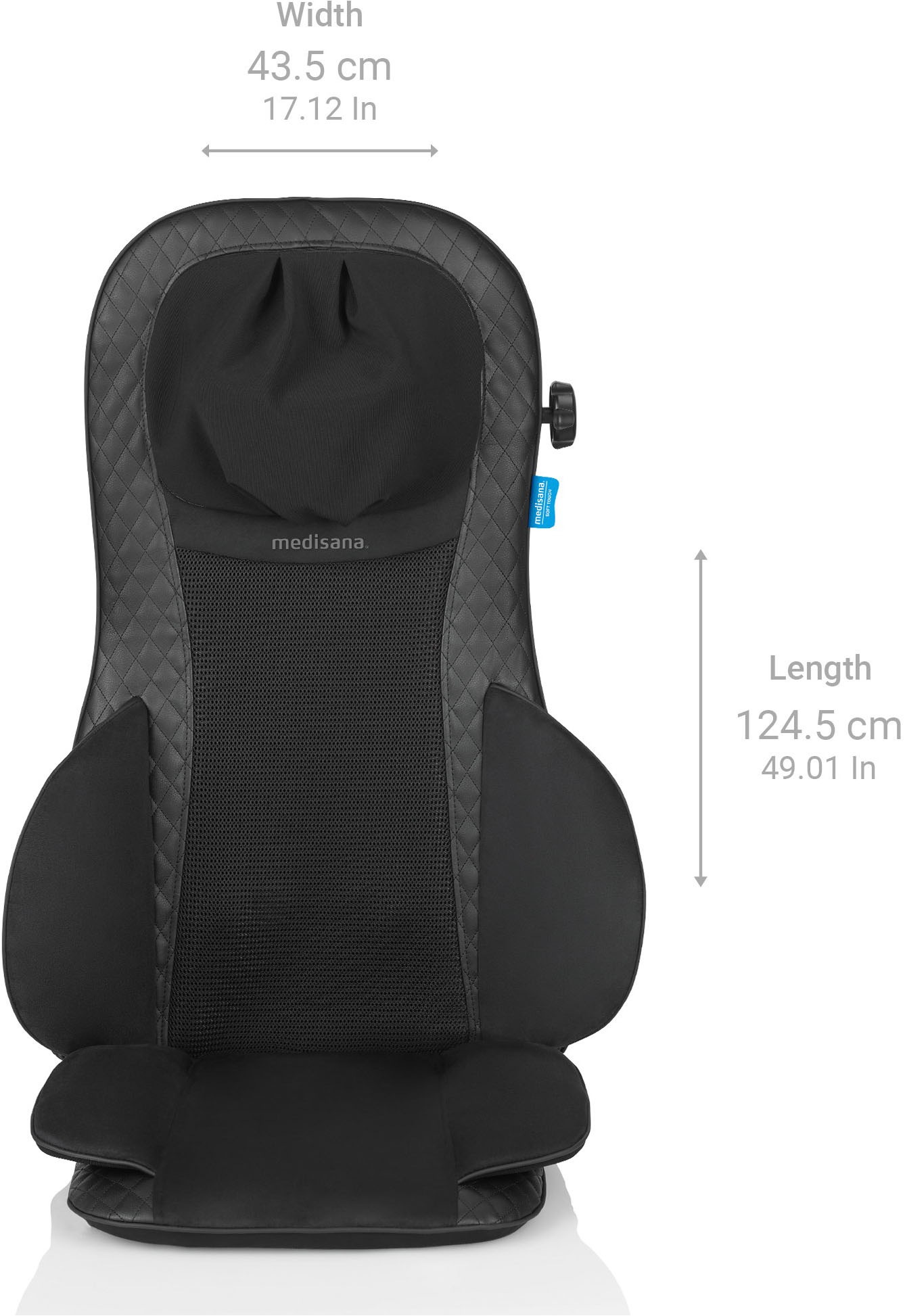 Medisana Massagesitzauflage »MCG 820«, Komfort Shiatsu-Massagesitzauflage mit Gel-Massageköpfen