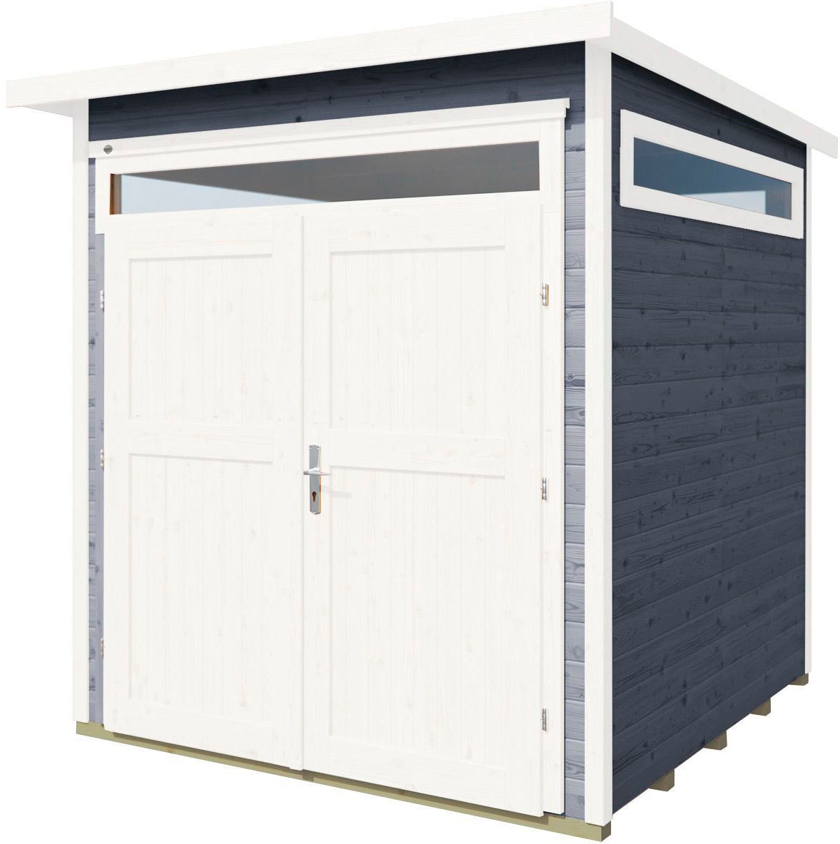 weka Gartenhaus »265 Gr. 1, 21 mm, grau, 4 Oberlichter«