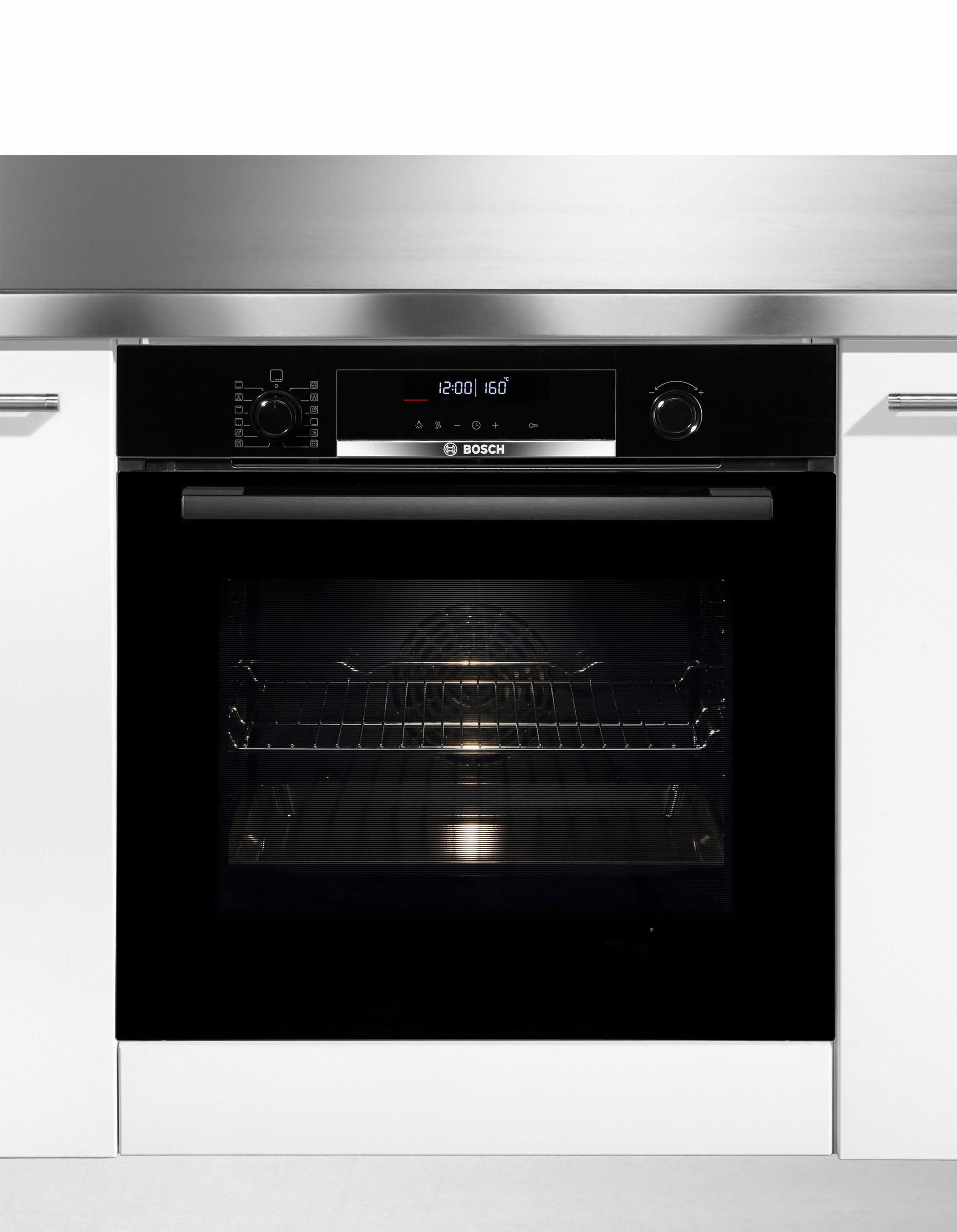 2. Bild von BOSCH Pyrolyse Backofen »HBA578BS0«, Serie 6, HBA578BB0, mit Teleskopauszug nachrüstbar, Pyrolyse-Selbstreinigung