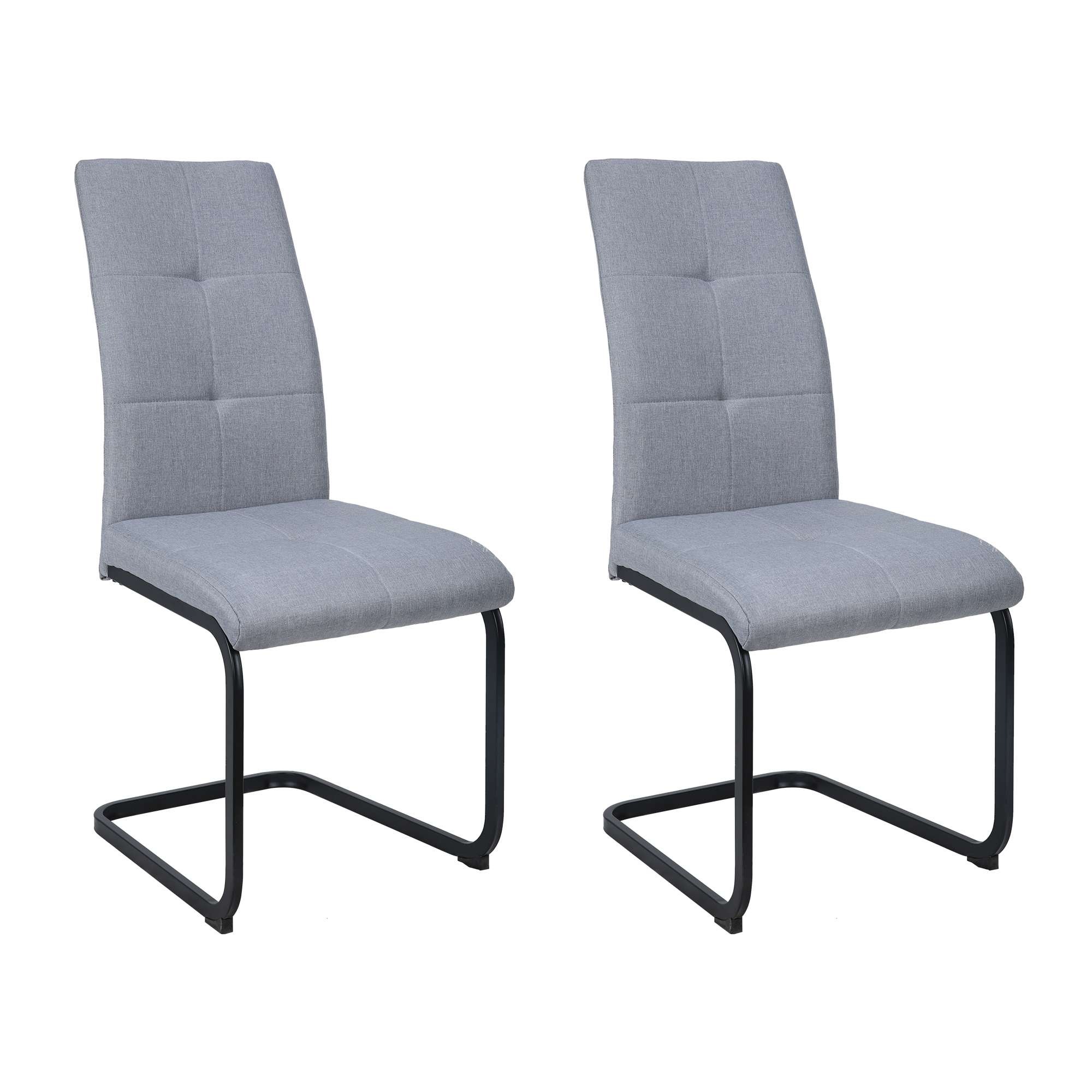 OTTO home Esszimmerstuhl »Calgoty« () 2 Stk.Freischwinger, gepolsterte Rück günstig online kaufen