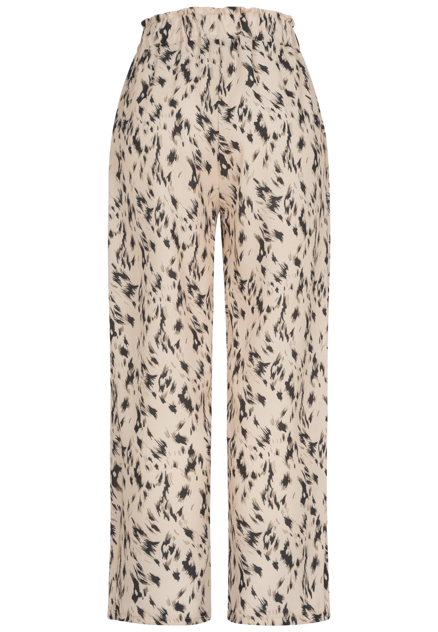 CLOUD 5IVE Stoffhose »CLOUD 5IVE Summer Crepe-Pants with animal print«