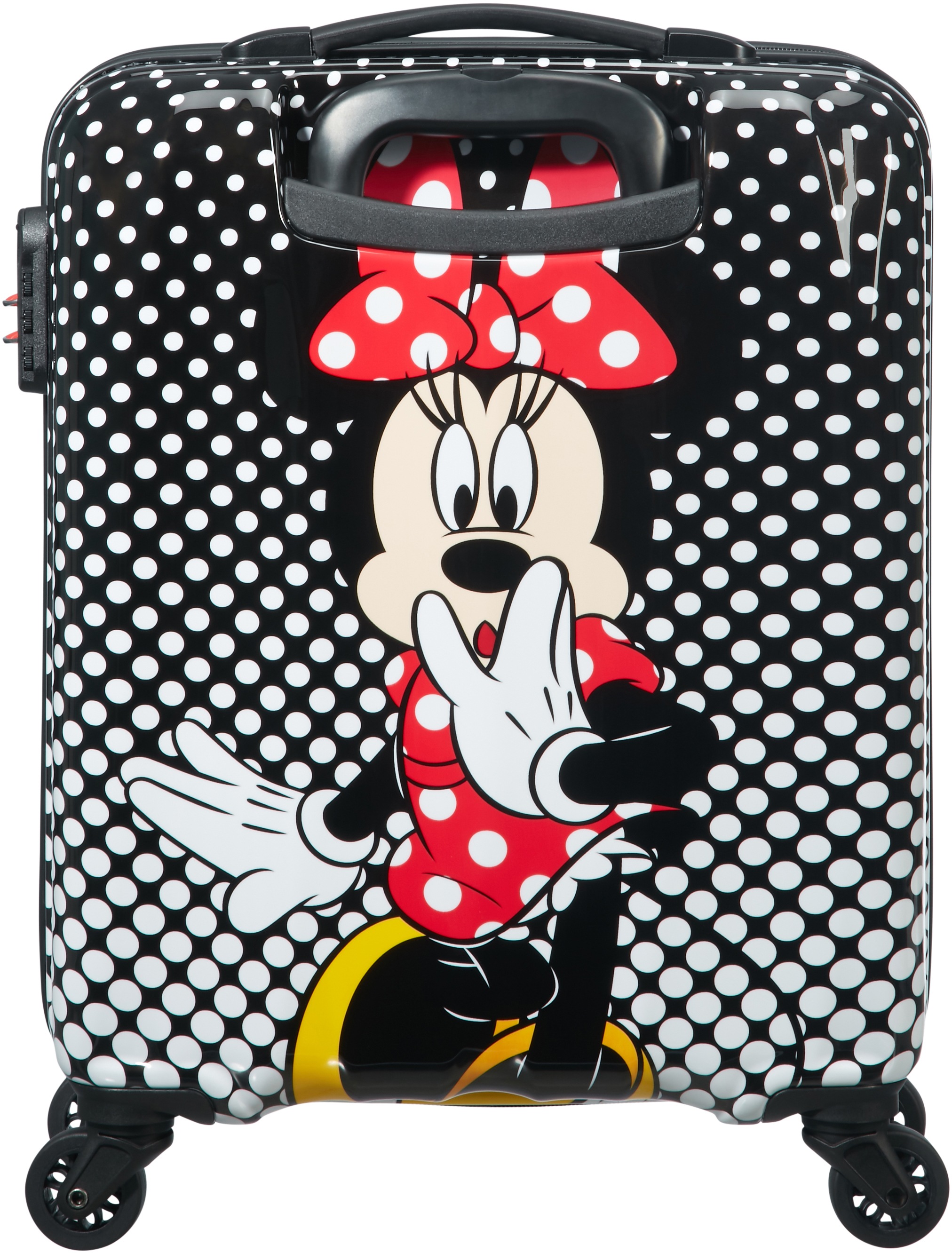American Tourister® Hartschalen-Trolley »Disney Legends, Minnie Mouse Polka Dot, 55 cm«, 4 Rollen, Kinderreisekoffer Handgepäck Reisekoffer Trolley